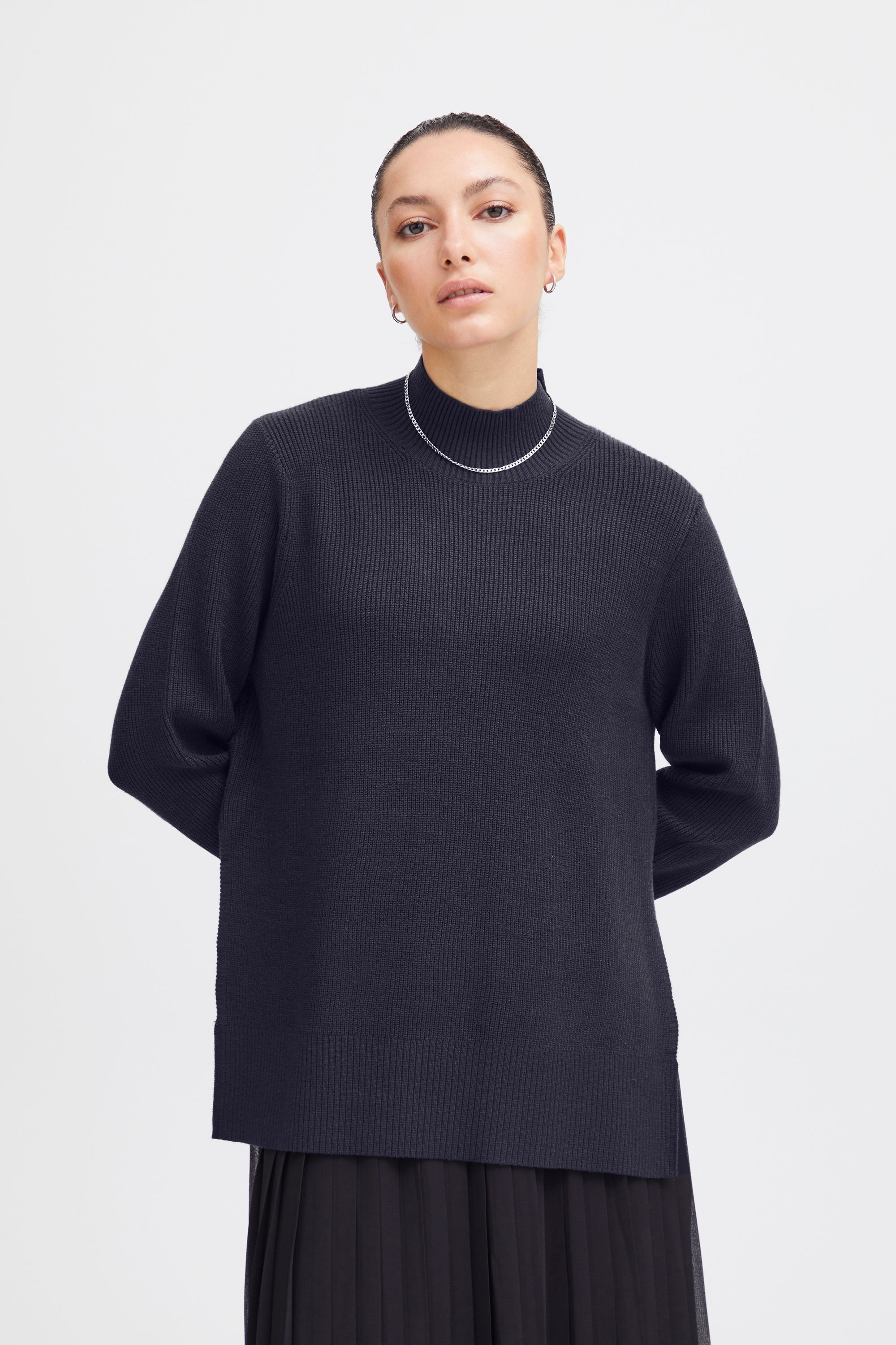 Ichi Strickfleece-Pullover »Strickpullover IHBoston«