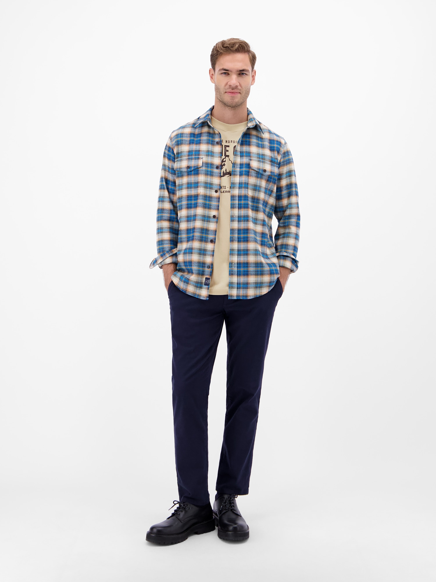 LERROS T-Shirt »Herren T-Shirt mit Outdoorprint«