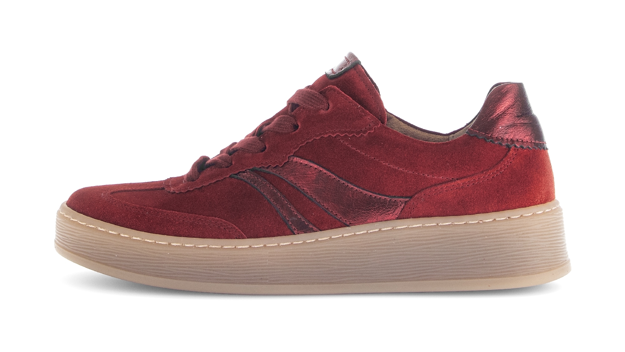 Gabor Plateausneaker »FLORENZ«  , Freizeitschuh, Halbschuh, Schnürschuh in Bequemweite G (= weit)