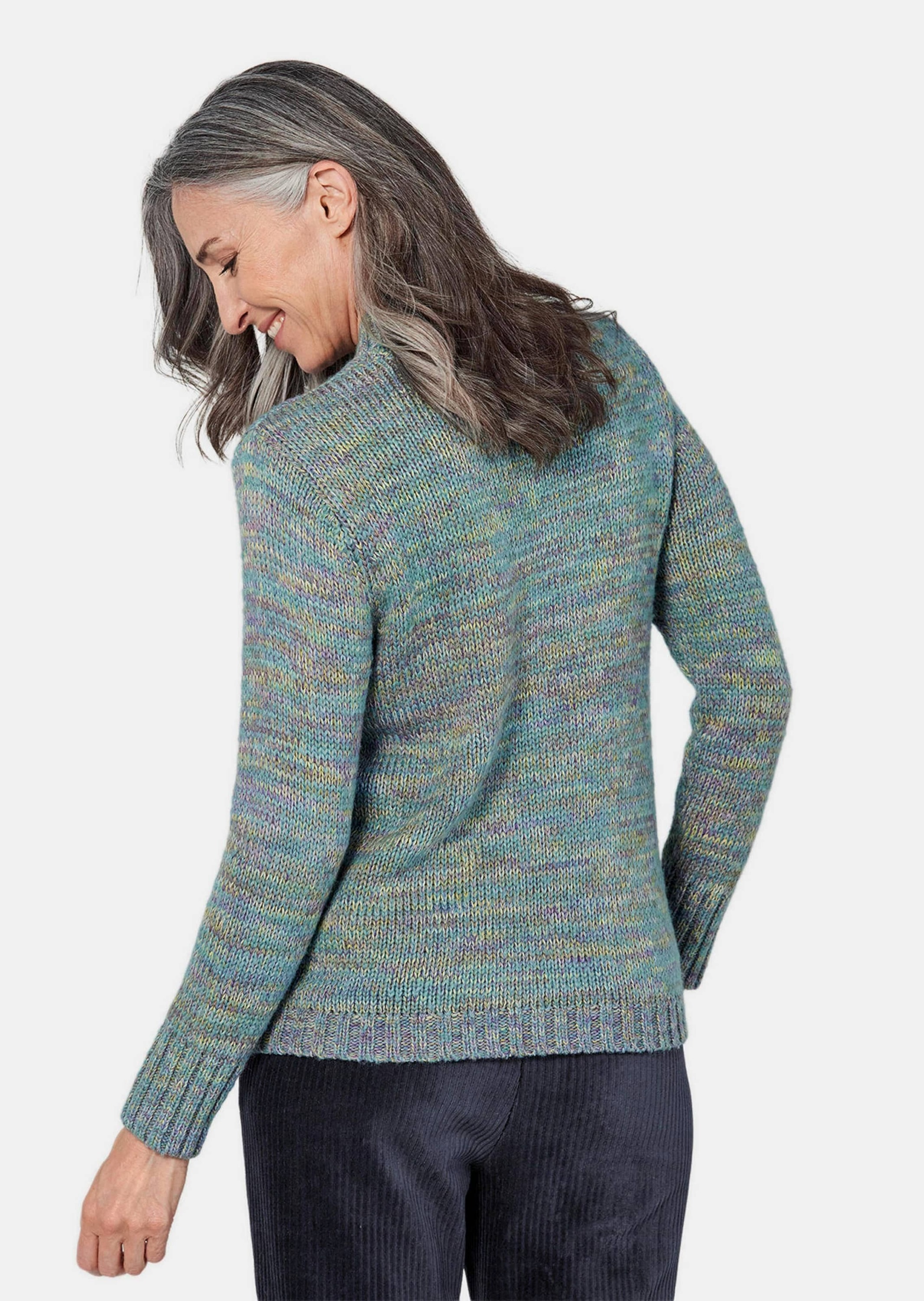 GOLDNER Rundhalspullover »Kurzgröße Strickpullover mit Zopfstrick«