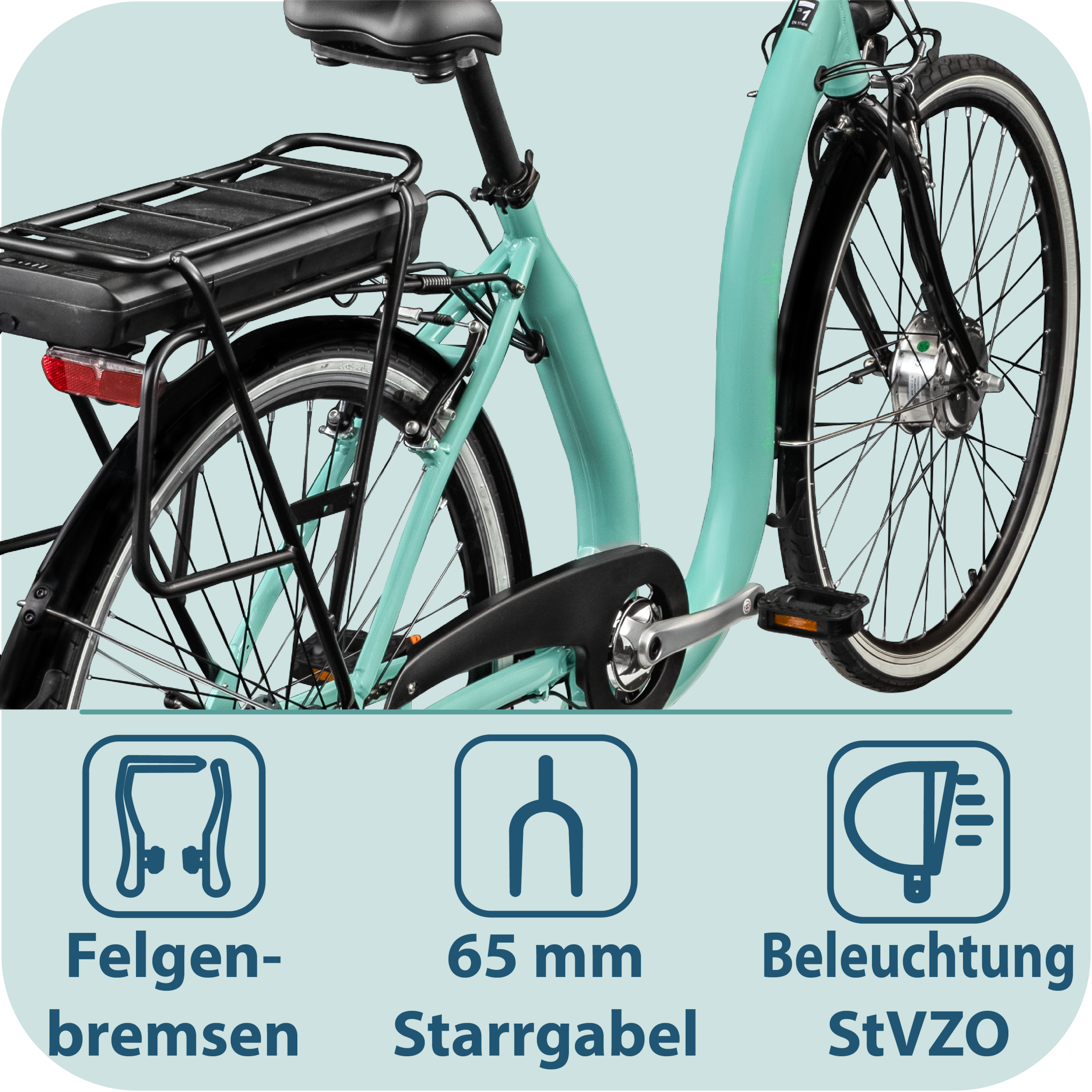 Tretwerk »Linea« 3 Gang Nabenschaltung Frontmotor 250 W tiefer Einstieg