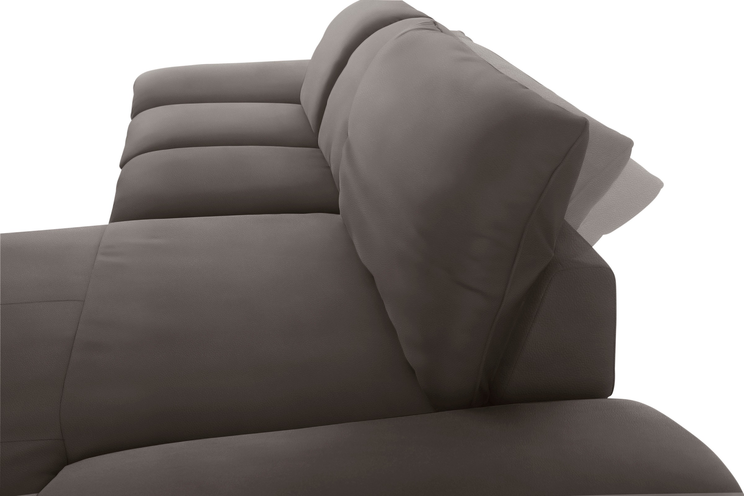W.SCHILLIG Ecksofa »enjoy&MORE, Designsofa, elegant und bequem, L-Form«, mit Sitztiefenverstellung, Füße Chrom glänzend, Breite 310 cm