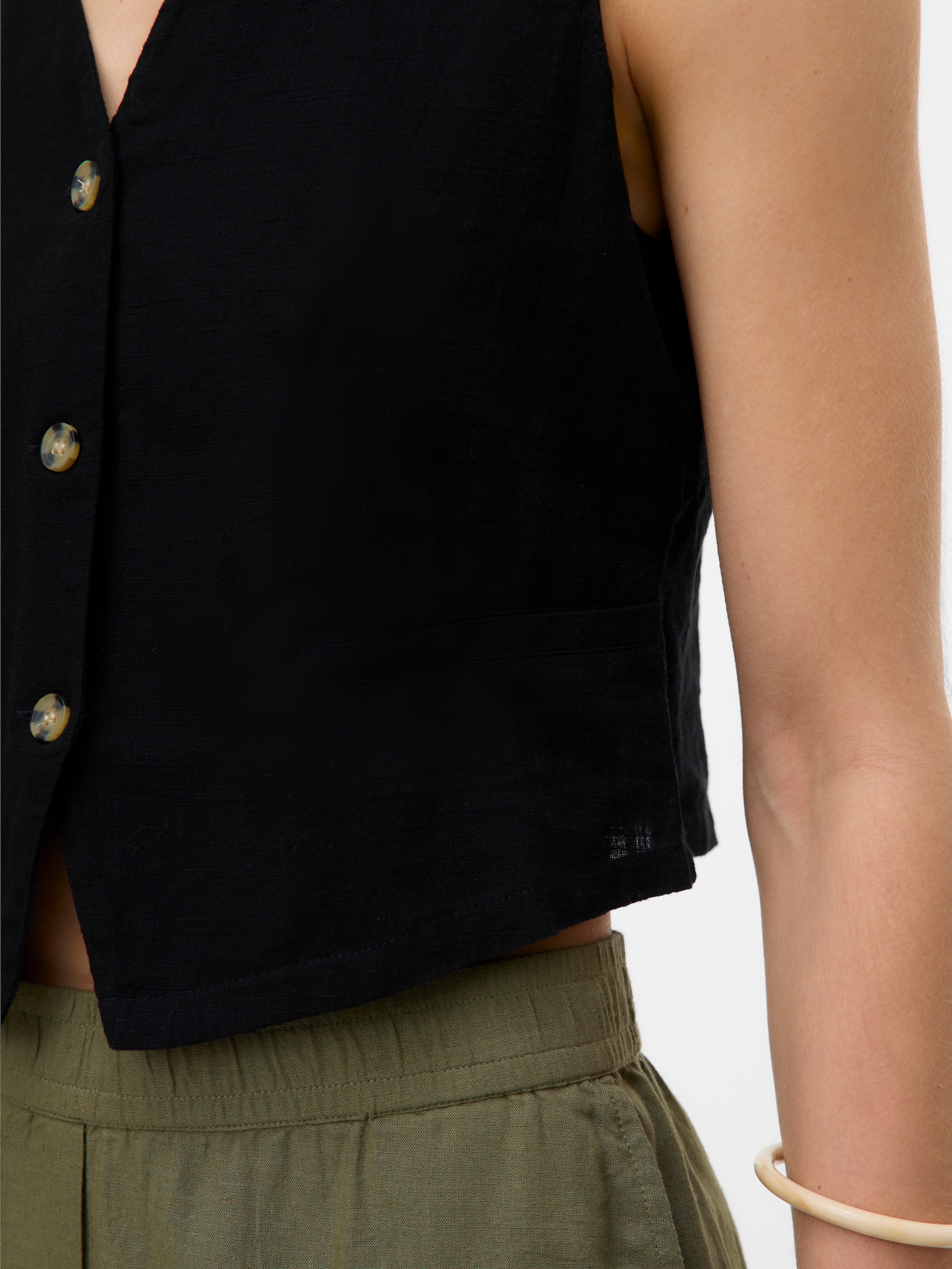 Vero Moda Kurzweste »VMCAIA SL VEST WVN NOOS«