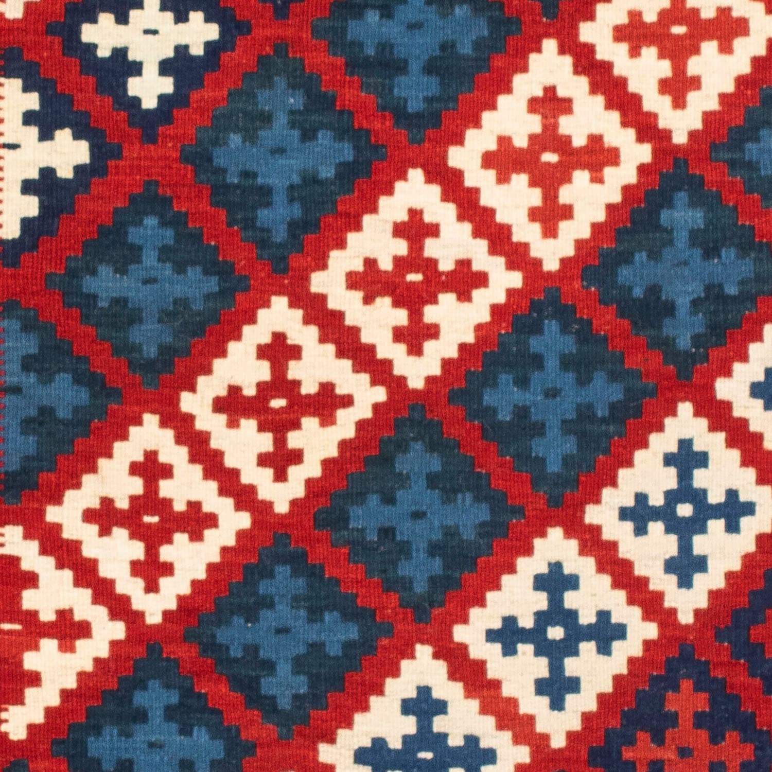 morgenland Wollteppich »Kelim - Oriental quadratisch - 105 x 104 cm - mehrfarbig«, quadratisch, Wohnzimmer, Einzelstück