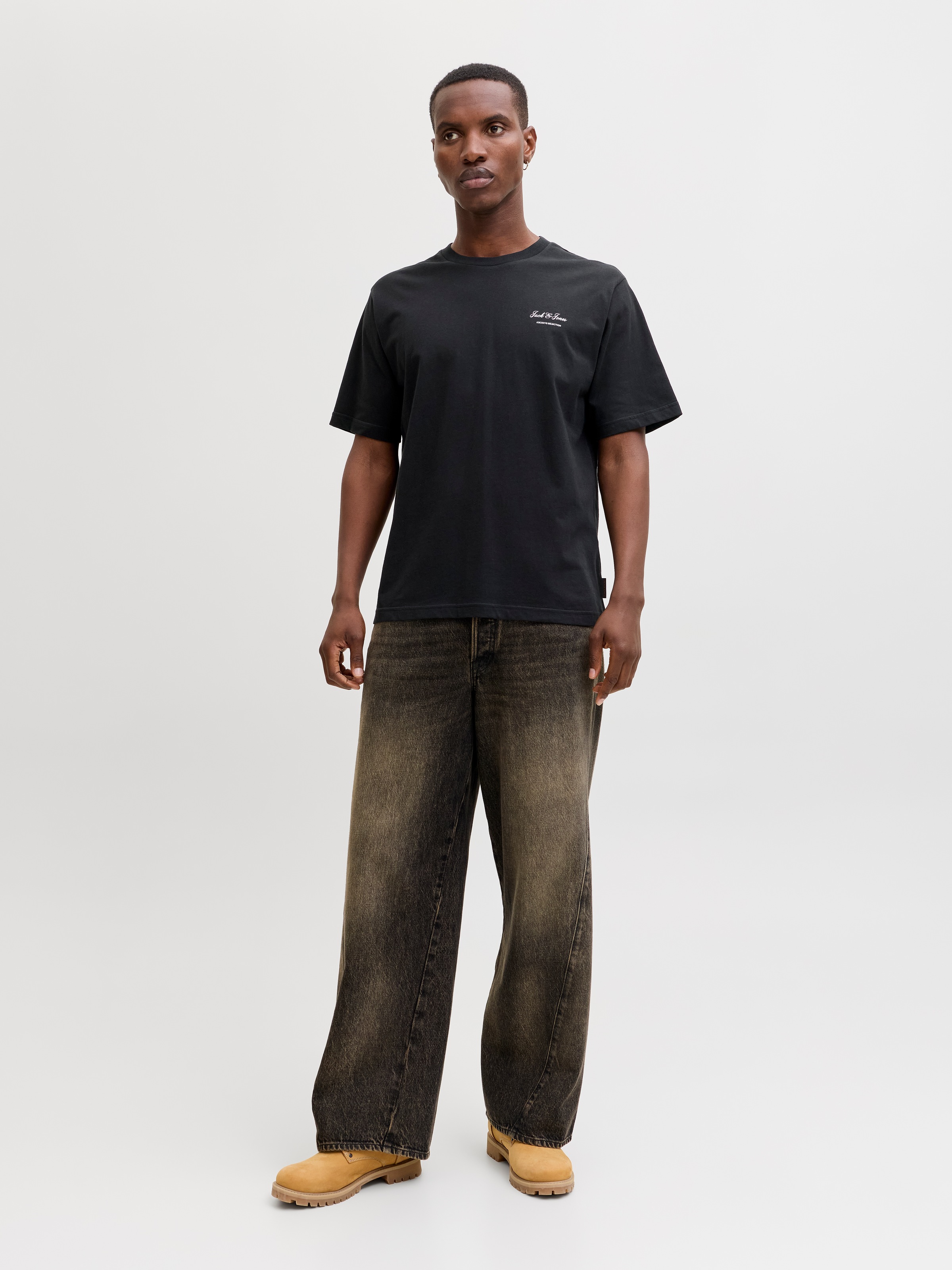 Jack & Jones Rundhalsshirt »JJEARCHIVE GRAPHIC TEE SS O-NECK NOOS« Baumwolle, relaxed fit