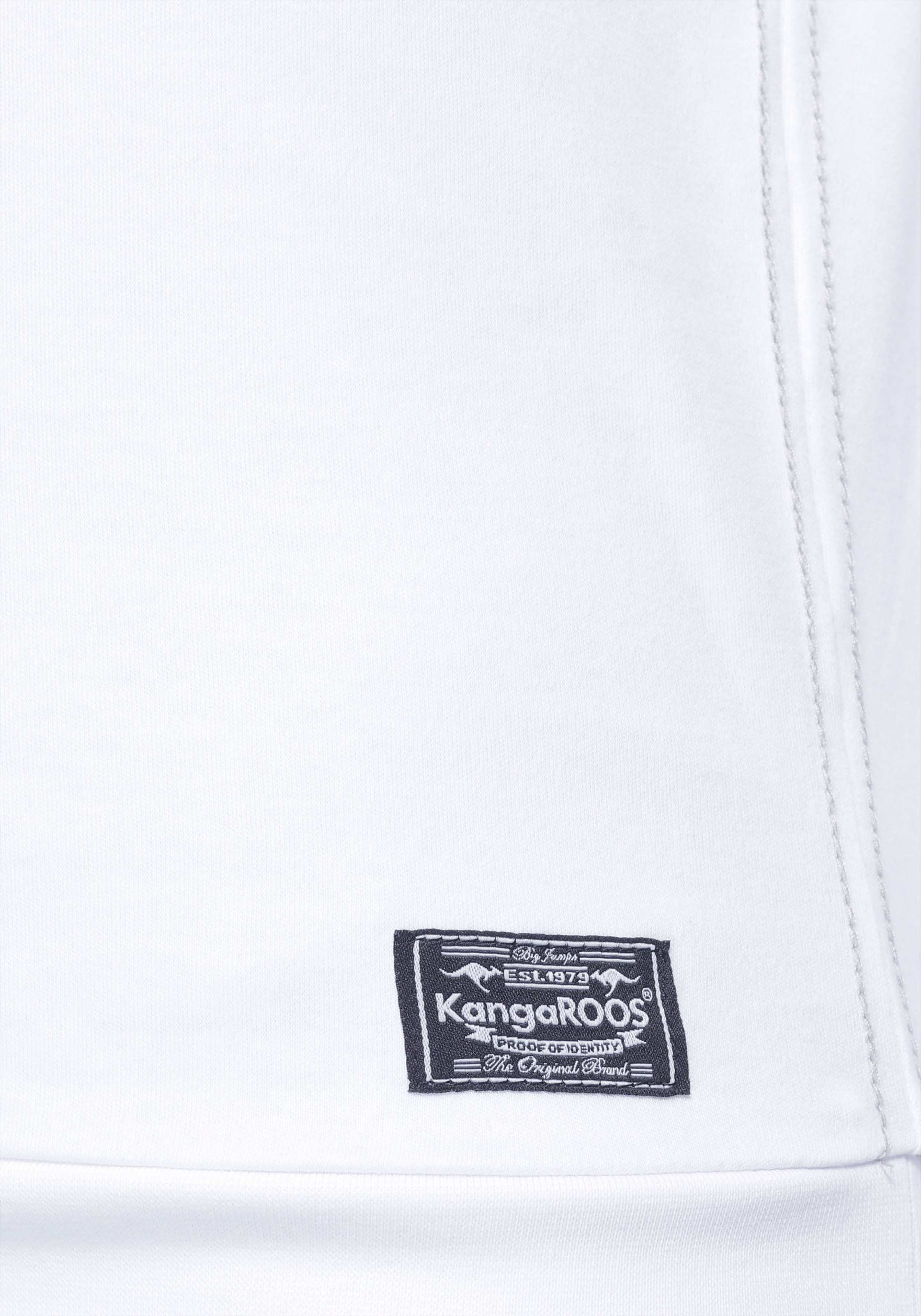 KangaROOS Sweatshirt, Langarm, figurumspielender Schnitt, mit Print, Rundhalsausschnitt