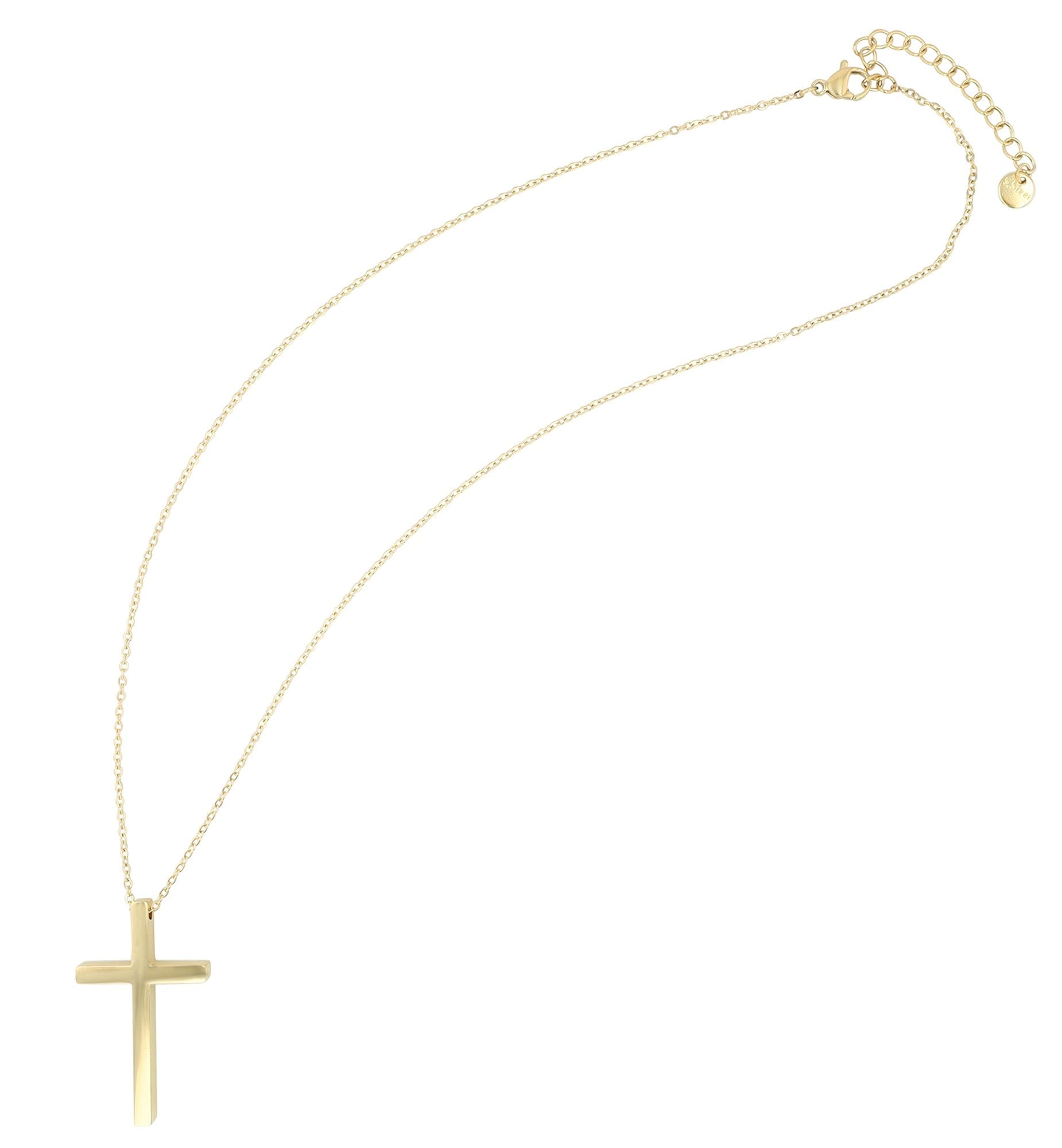 Adelia´s Kette ohne Anhänger »Unisex Halskette mit Anhänger ¿ Kreuz aus Edelstahl«
