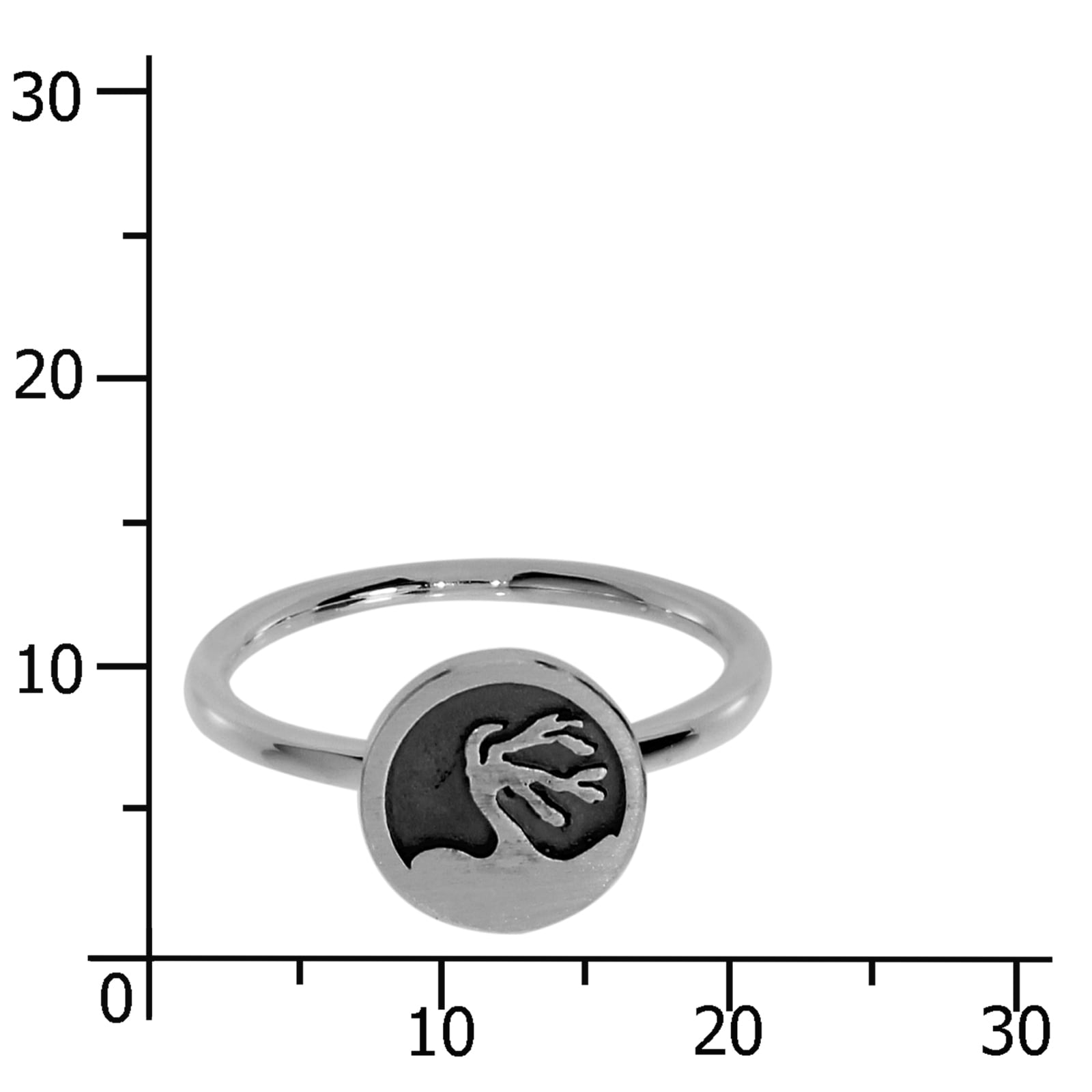OSTSEE-SCHMUCK Fingerring »- Windflüchter 10 mm - Silber 925/000 -,«