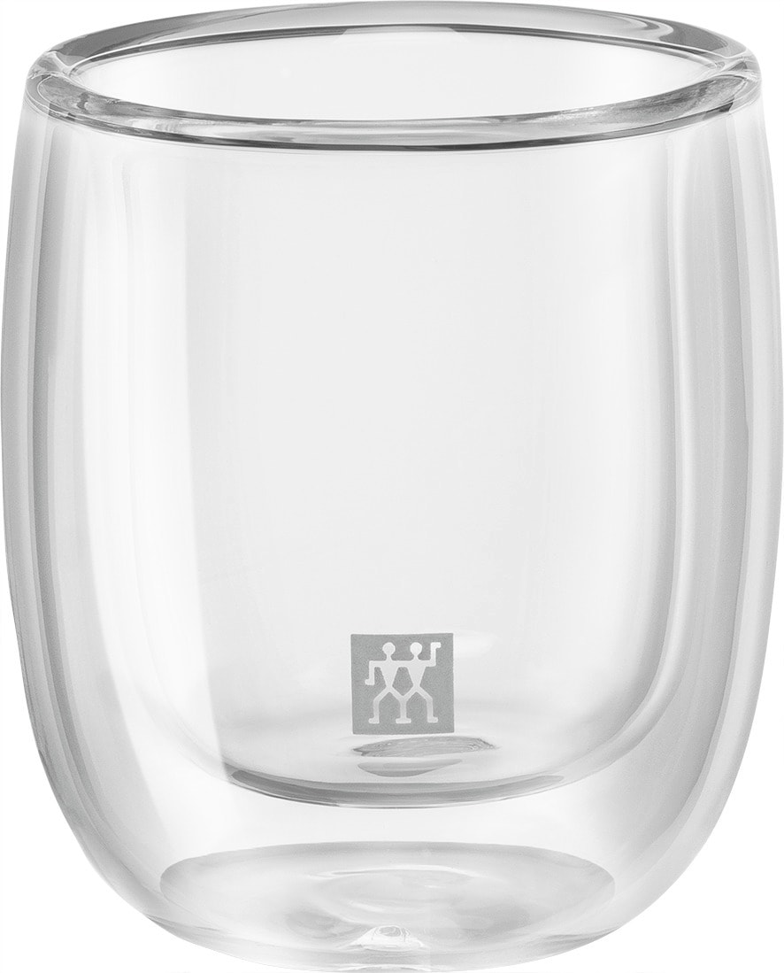 Zwilling Espressoglas »Gläser-Set Sorrento, 2er Set«, (Set, 2 tlg., 2x Sorrento Espresso Glas), doppelwandig, Fassungsvermögen je Glas ca. 80 ml