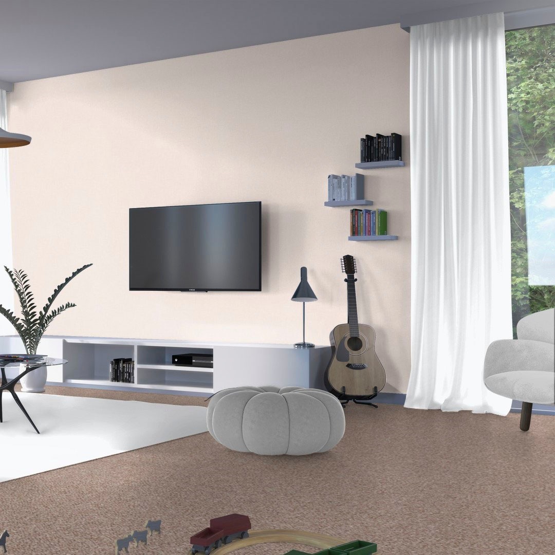 Bodenmeister Teppichboden »Baltic, Schlinge - meliert, Made in Belgium«, rechteckig, 5 mm Höhe, Wohnzimmer, Schlafzimmer, Kinderzimmer, Breite 400/500 cm