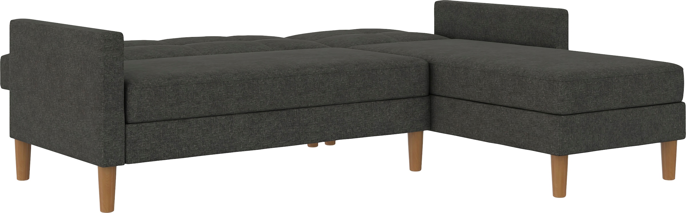 Dorel Home Ecksofa »Lilly, L-Form,«, mit Bett-Funktion, Recamiere beidseitig montierbar, Sitzhöhe 43 cm