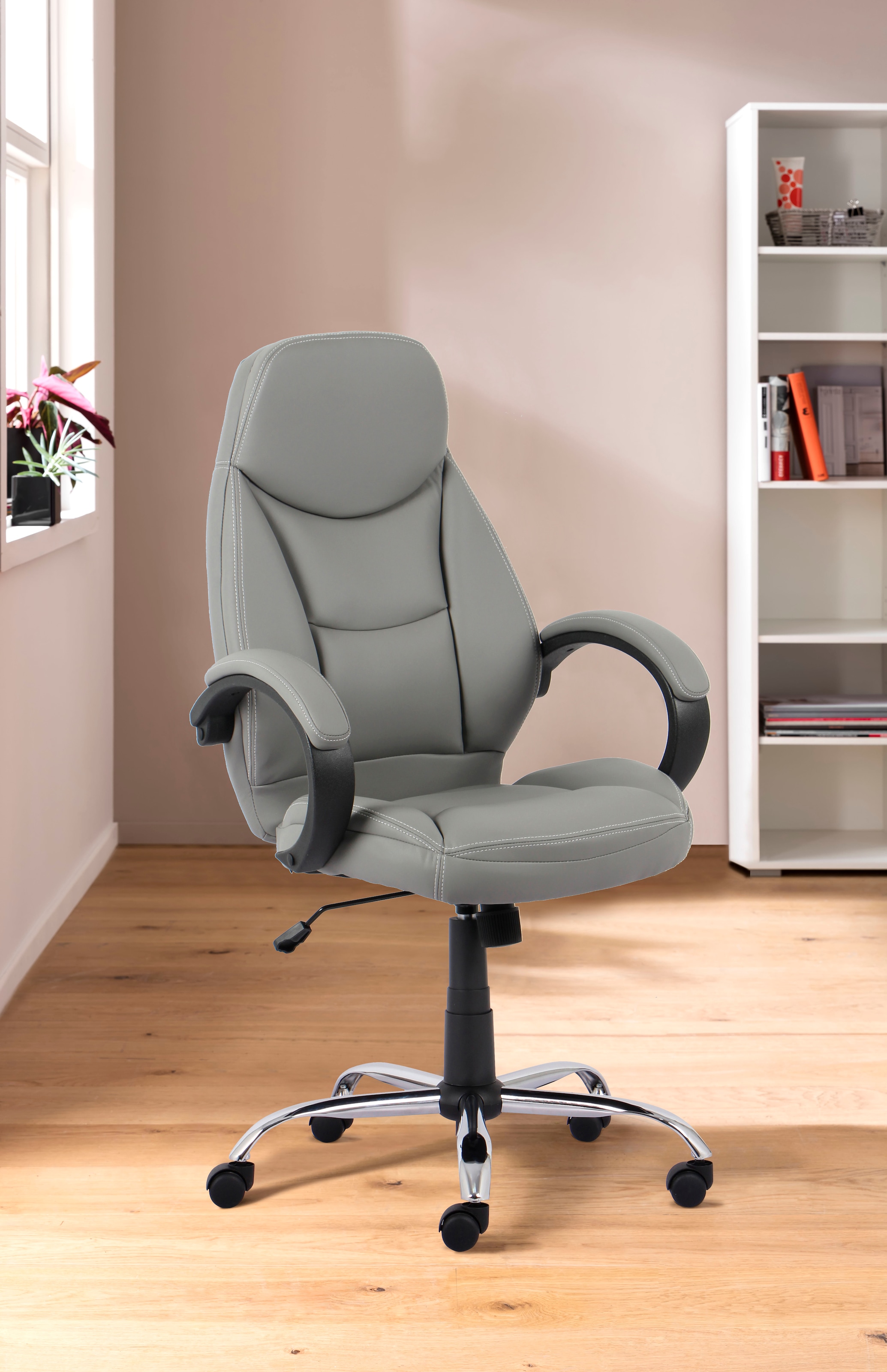 INOSIGN Chefsessel »Veronika, Bürostuhl,«, komfortabel gepolstert, in grau oder schwarz