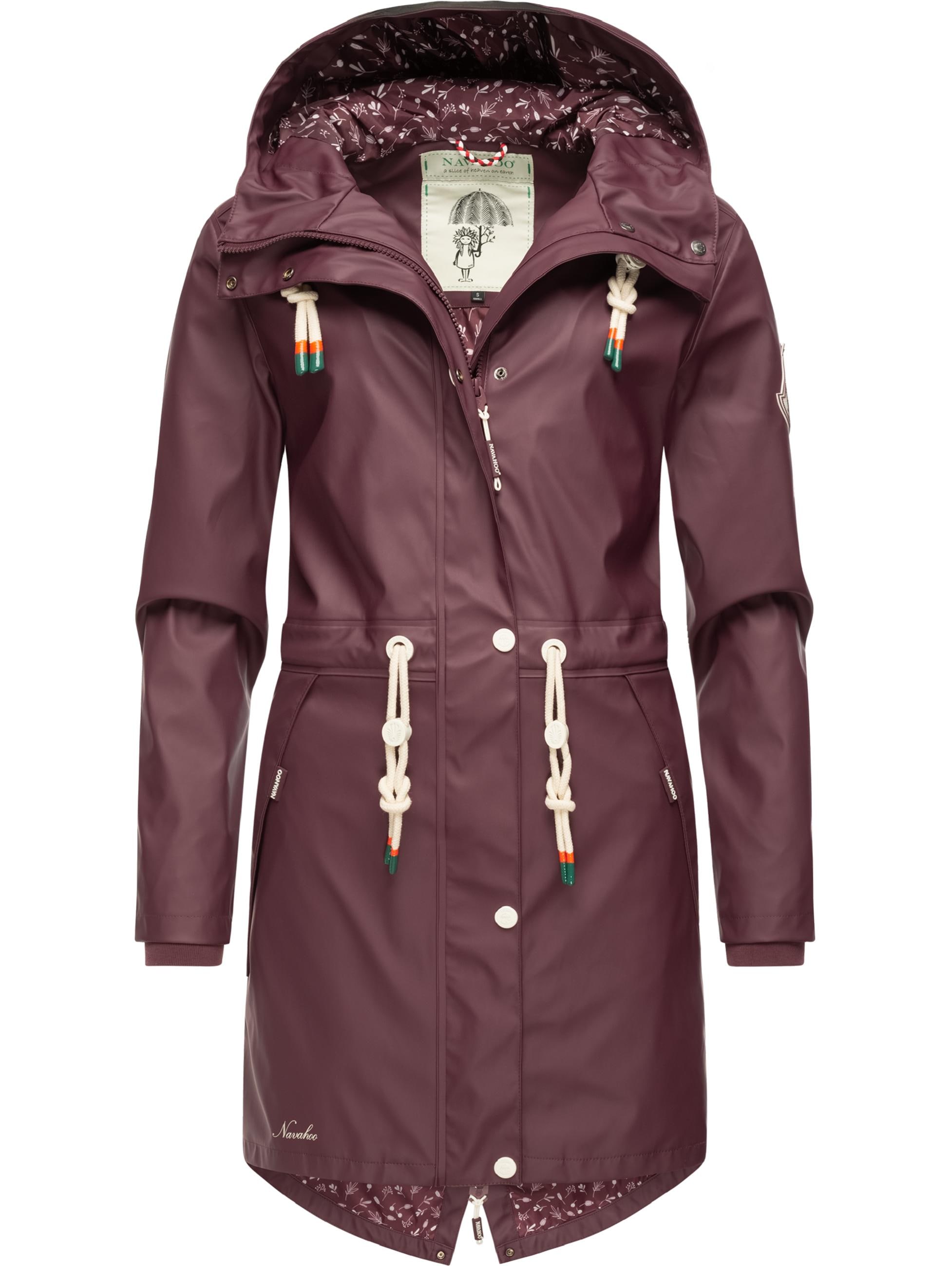 Navahoo Regenjacke »Regenjacke Tropical Storm OO«, mit Kapuze, Wasserdichter Damen Outdoor Regenmantel