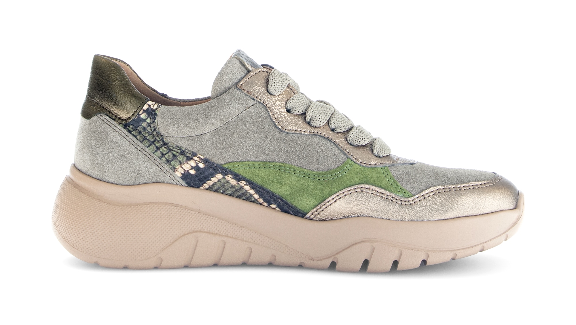 Gabor Plateausneaker, Schnürschuh, Halbschuh mit modischen Kontrastbesätzen