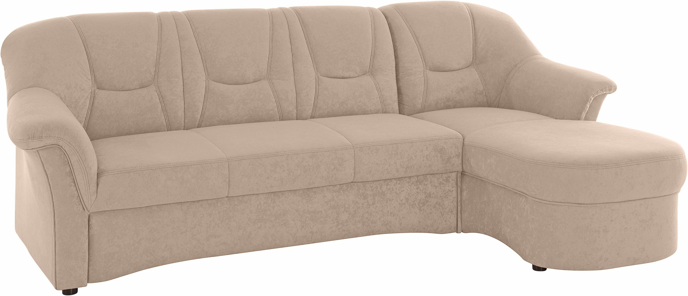 DOMO collection Ecksofa »Sarafina zeitlos und komfortabel, optional mit Federkern, L-Form«, wahlweise mit Bettfunktion