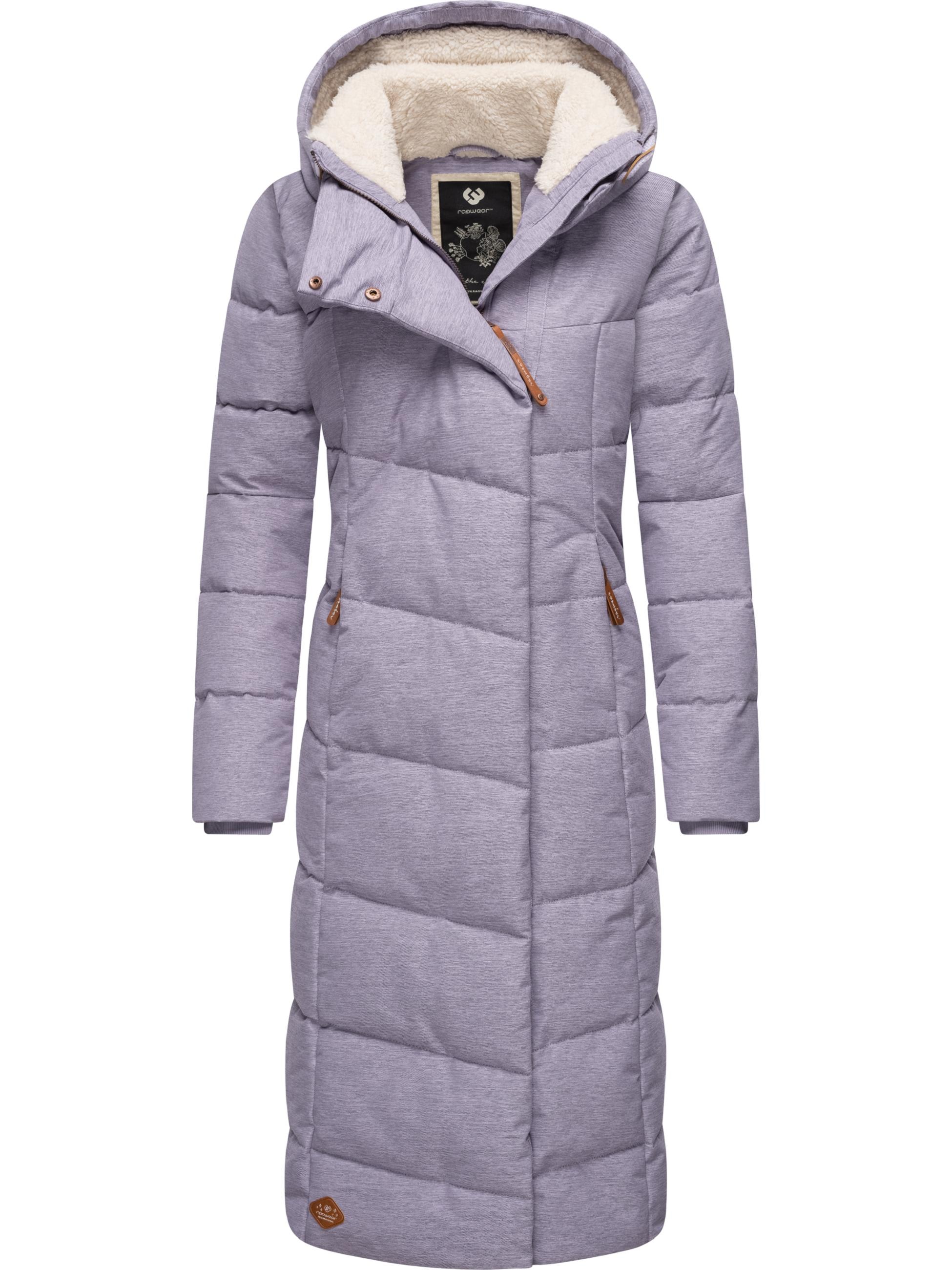 Ragwear Wintermantel »Wintermantel Pavla Long«, extralanger Winterparka mit Teddyfutter und Kapuze