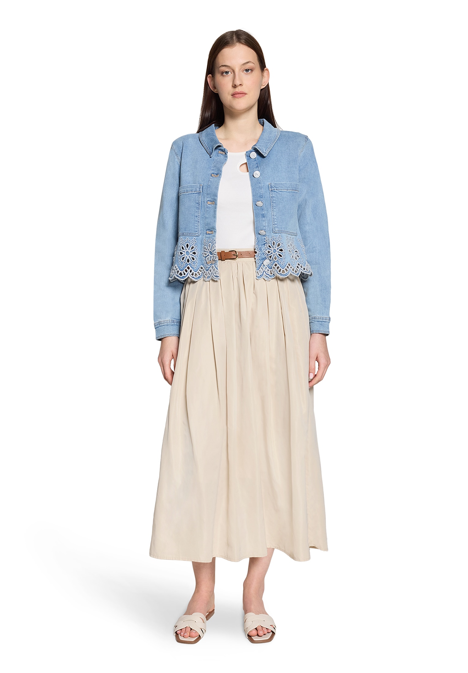 Cartoon Jeansblazer »Jeansjacke mit Stickerei«