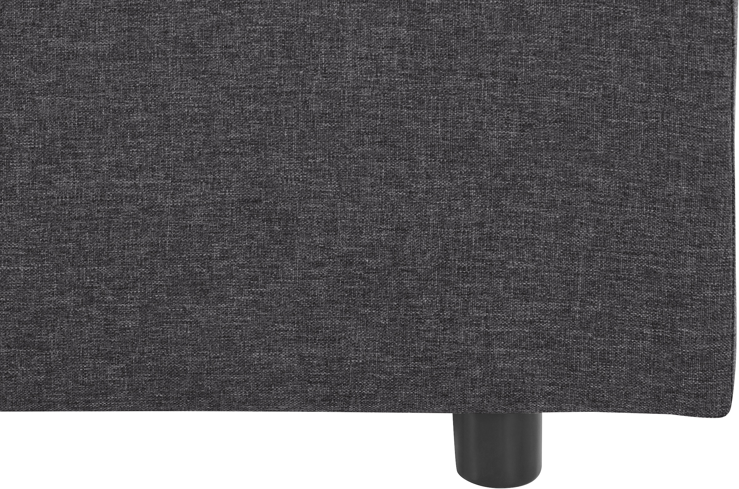 Home affaire »LUAN, Stauraumbett mit Schubkästen & Taschenfederkernmatratze H2-H4« LED-Beleuchtung, Karo- oder feiner Strukturstoff,  120/180 cm x200 cm