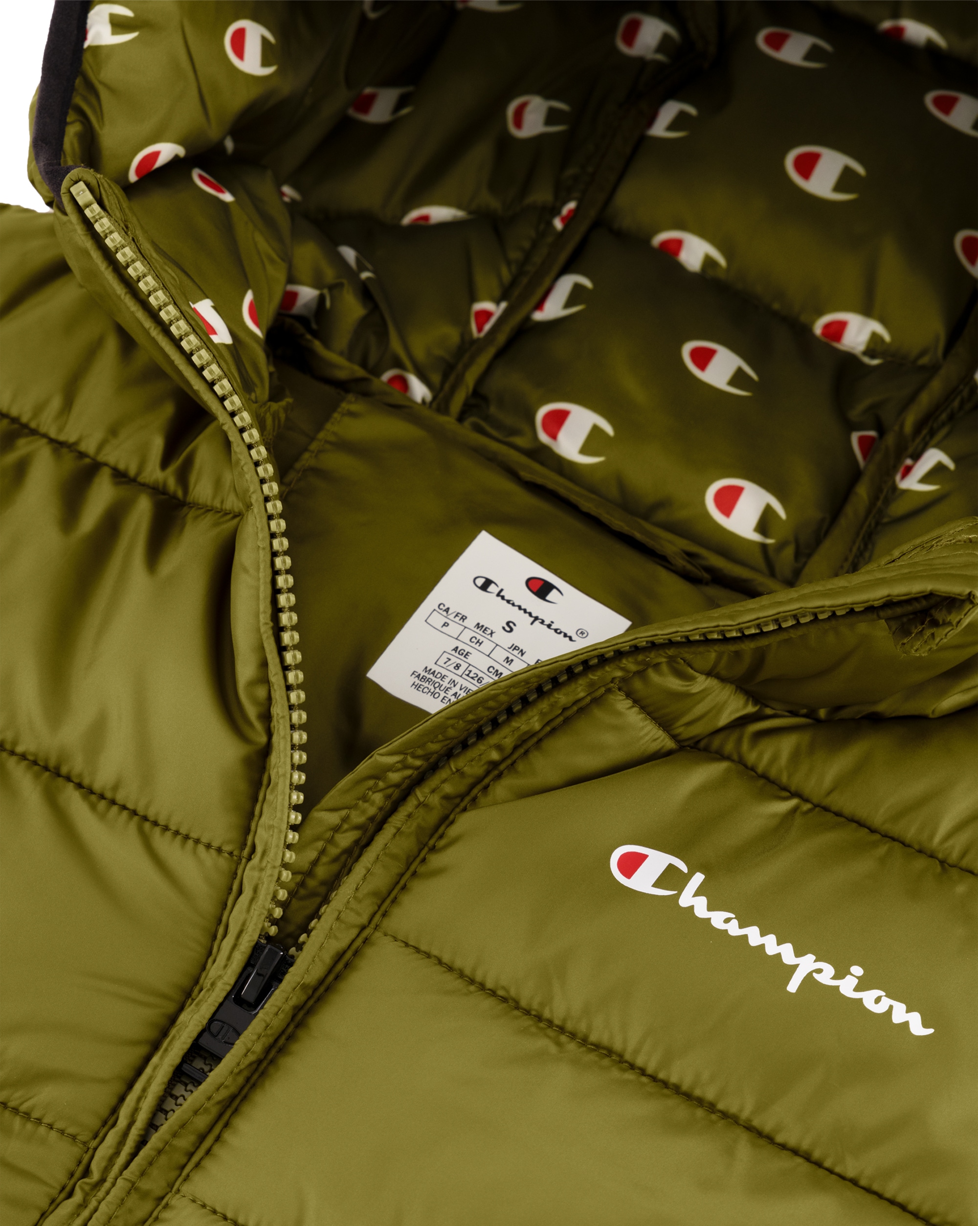 Champion Steppjacke mit Kapuze für Kinder