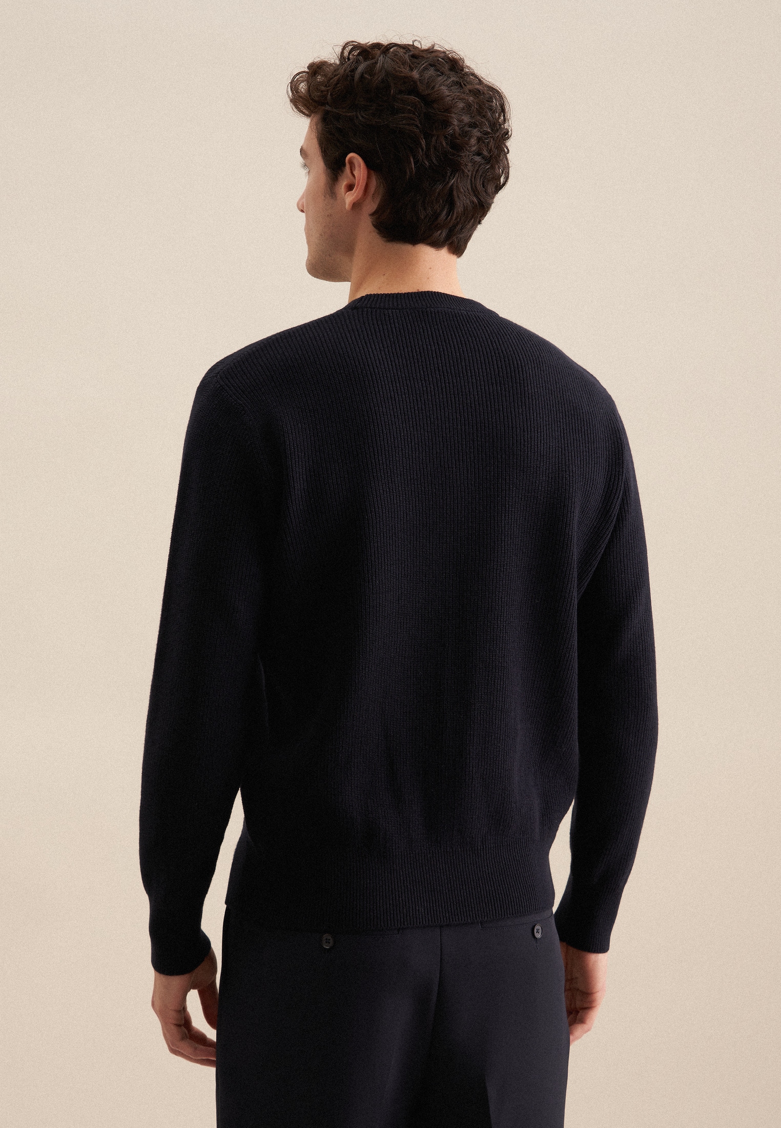 seidensticker Strickpullover, Rundhals Uni