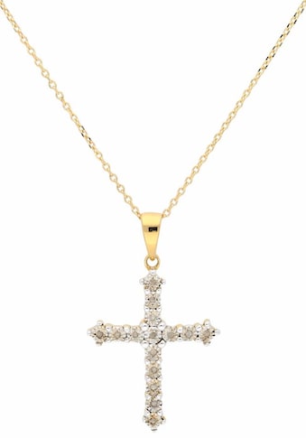 Kreuzkette »Schmuck Geschenk Halsschmuck Halskette Silberkette Kreuz«