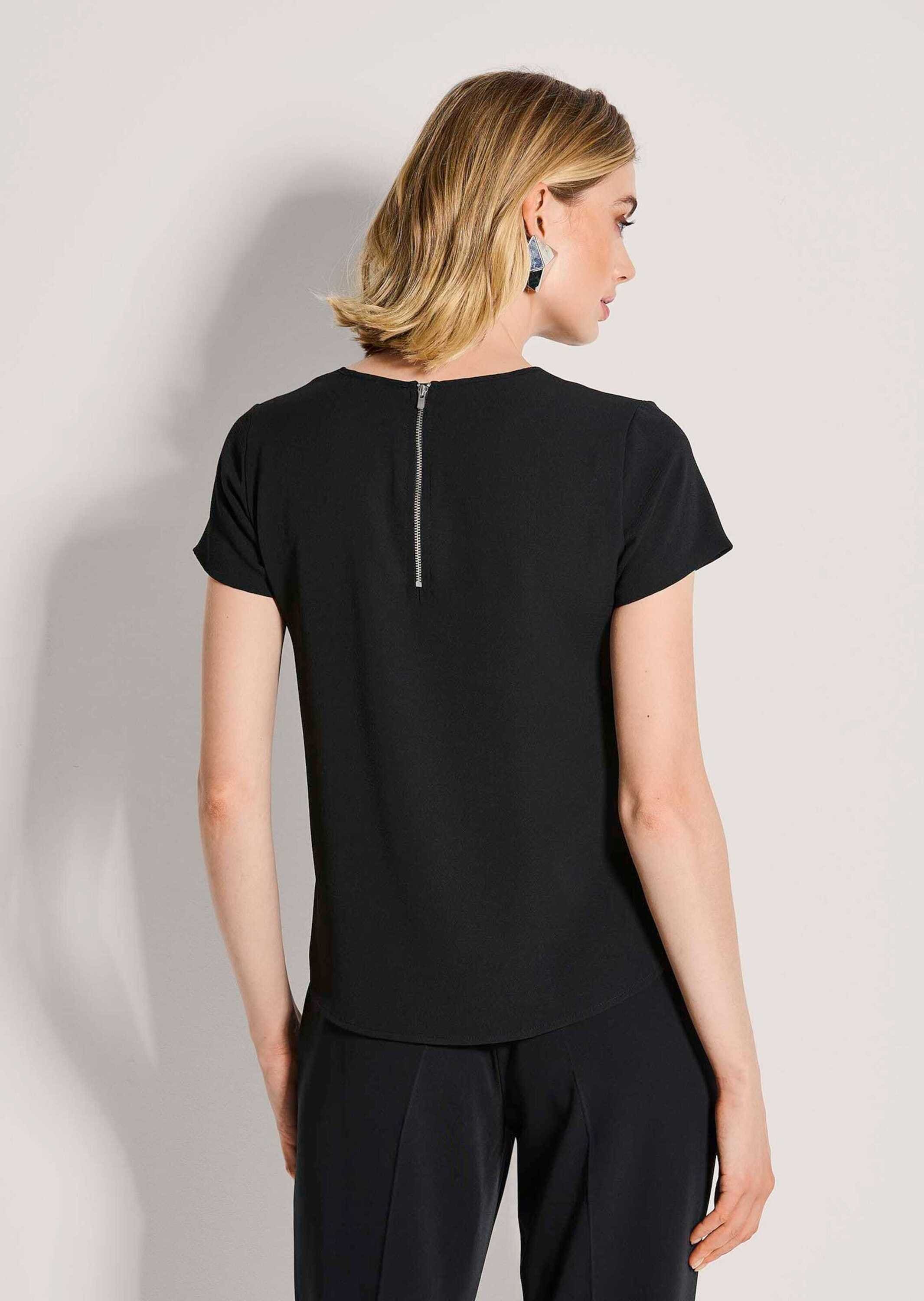 MADELEINE Shirtbluse »Blusenshirt Sommerbluse mit Reißverschluss« Reißverschluss am Rücken