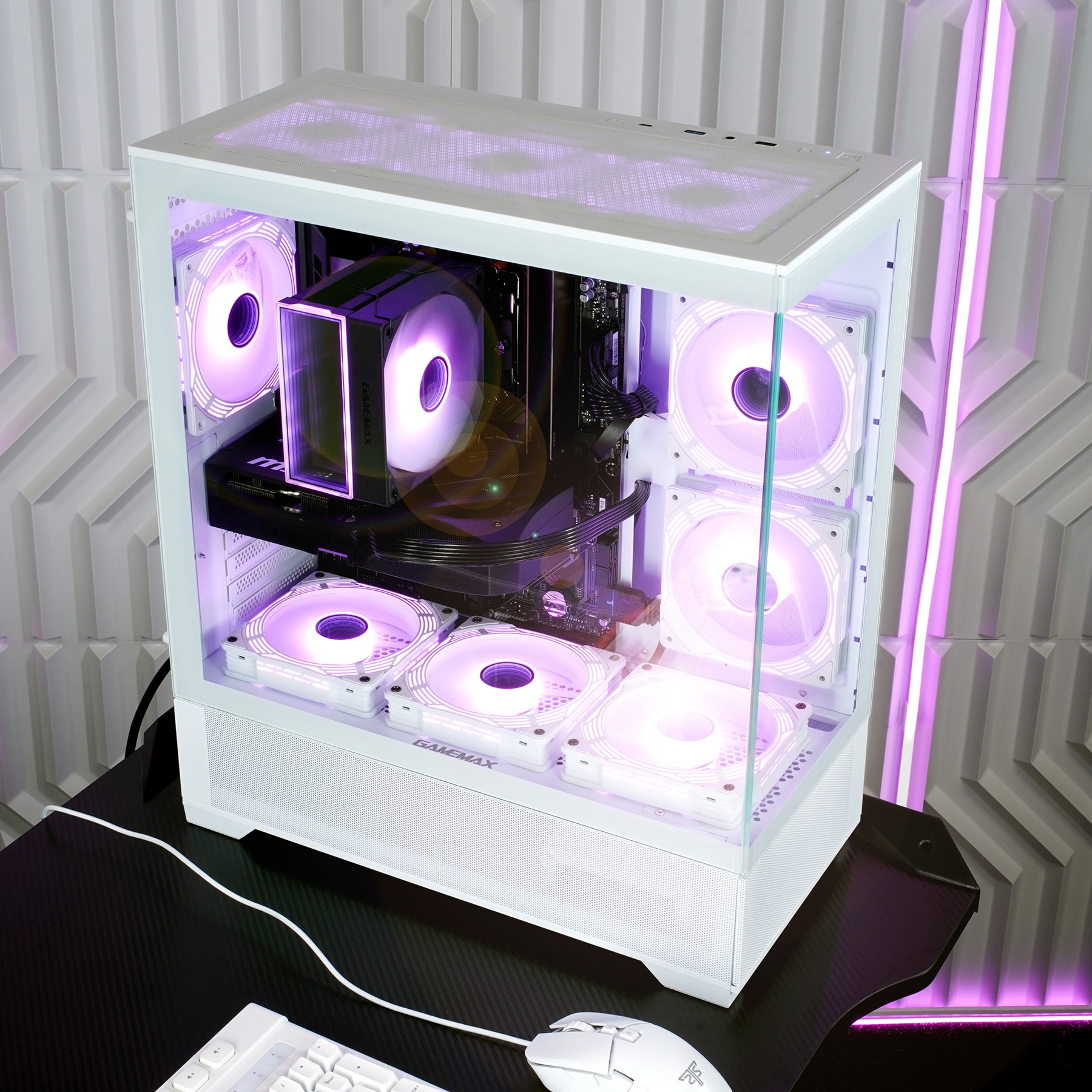 GAMEMAX Gaming-PC »Vista AW 8033 AMD Ryzen 5 9600X 16GB DDR5 1TB SSD RX 9070« Windows 11, DDR5 RAM