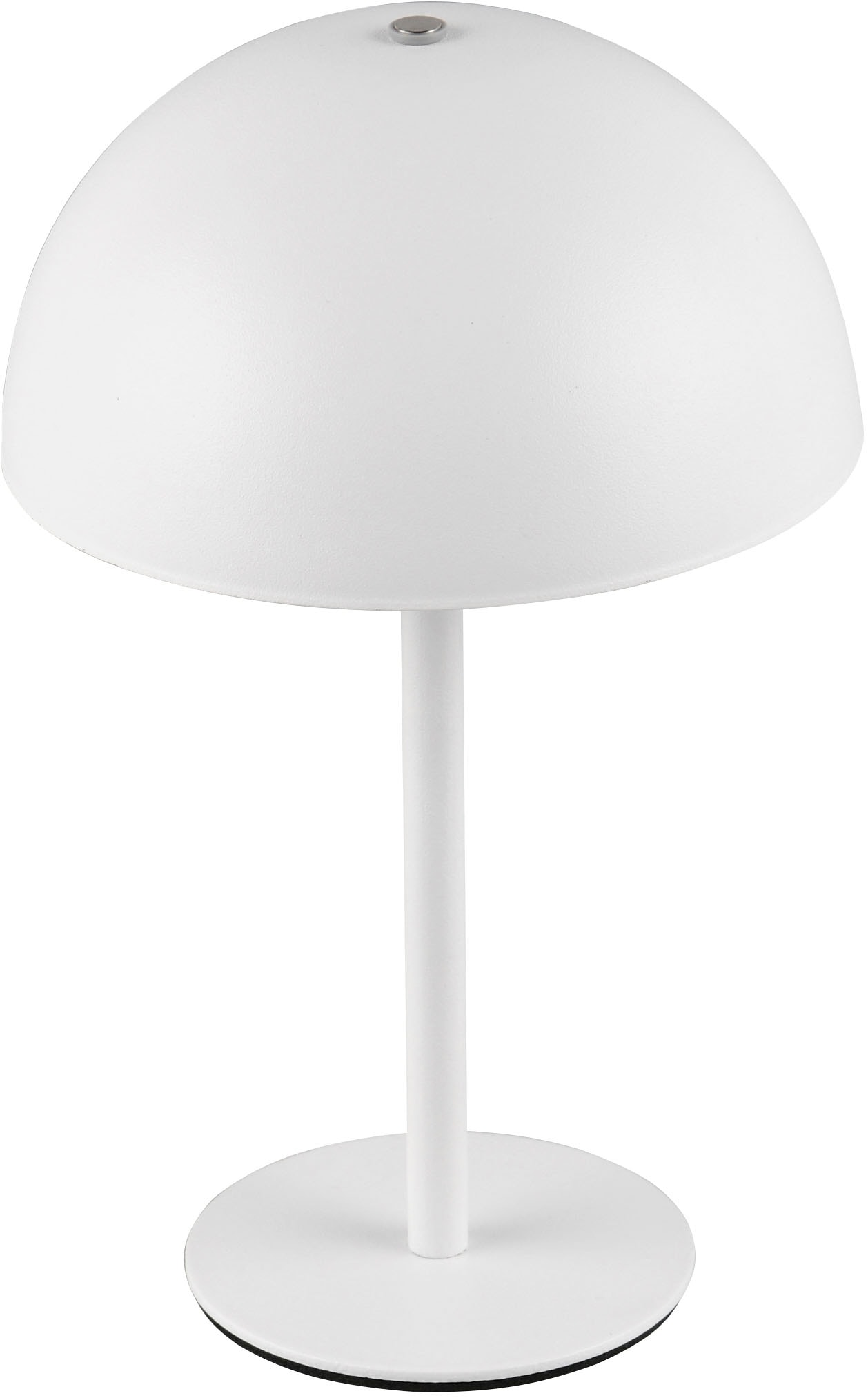 REALITY Leuchten LED Tischleuchte »MUNOZ, Akku Tischleuchte mit Touchdimmer + USB Anschluss, IP20 indoor« LED-Board 1 Stk. Warmweiß bis zu 10h Akkulaufzeit, laden per USB max 7-9h, Akku Leuchte Pilzform