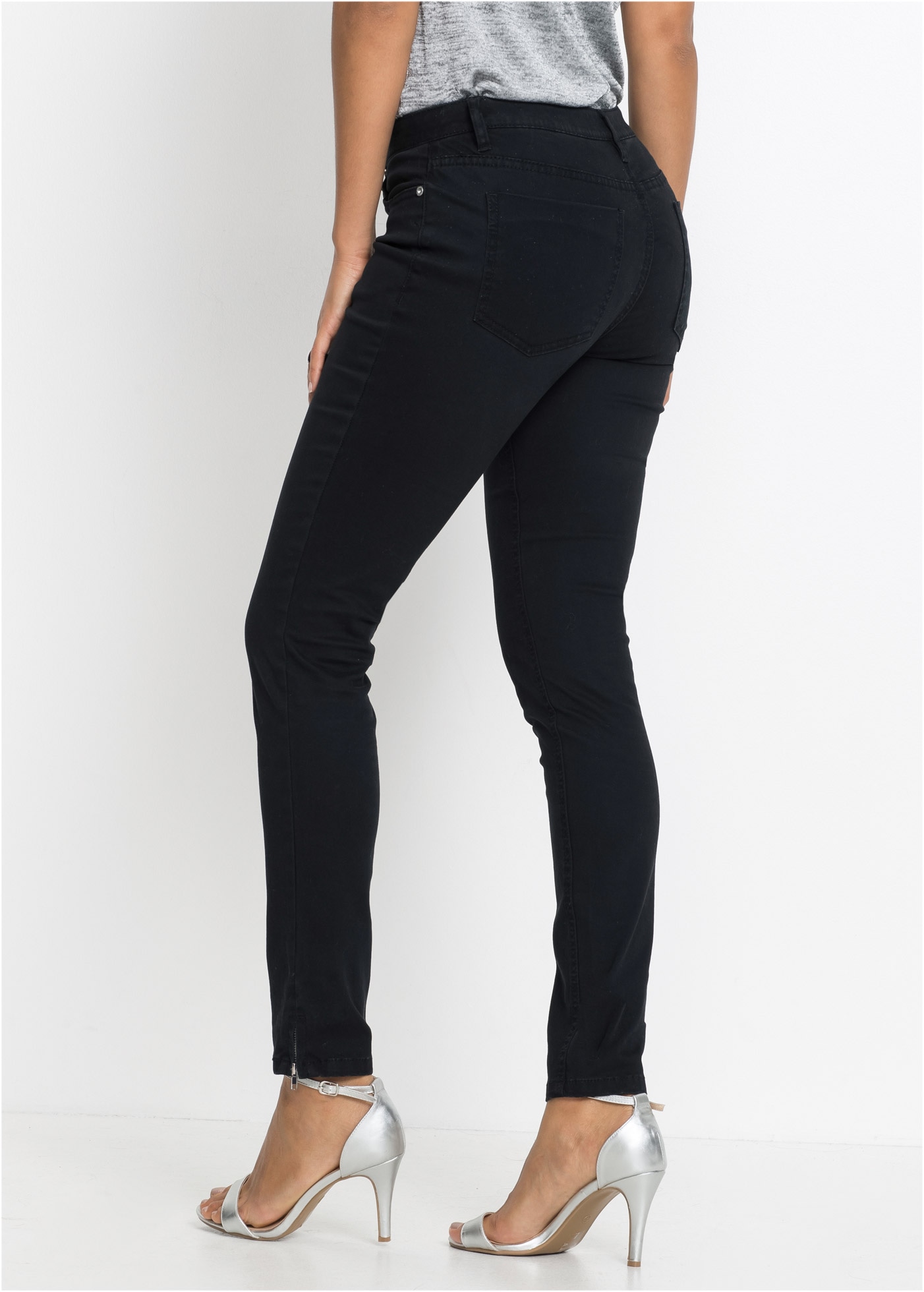 bonprix Skinny-fit-Jeans »Skinny-Jeans Mid Waist, cropped« Skinny-Jeans Mid Waist, cropped