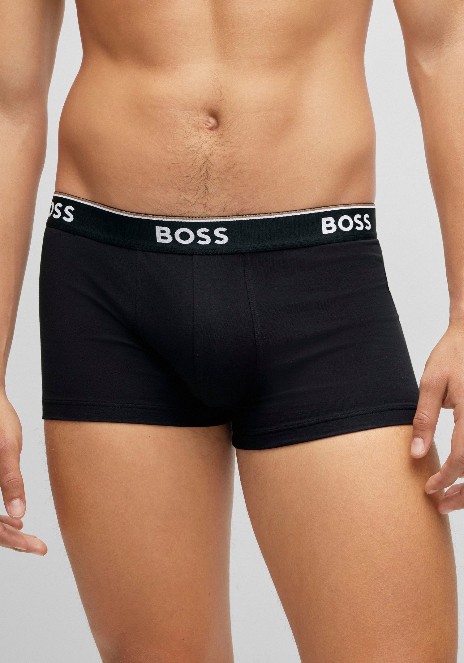 BOSS Boxer »TRUNK 3 PACK«, (3 St.), BOSS Schriftzug auf dem Bund