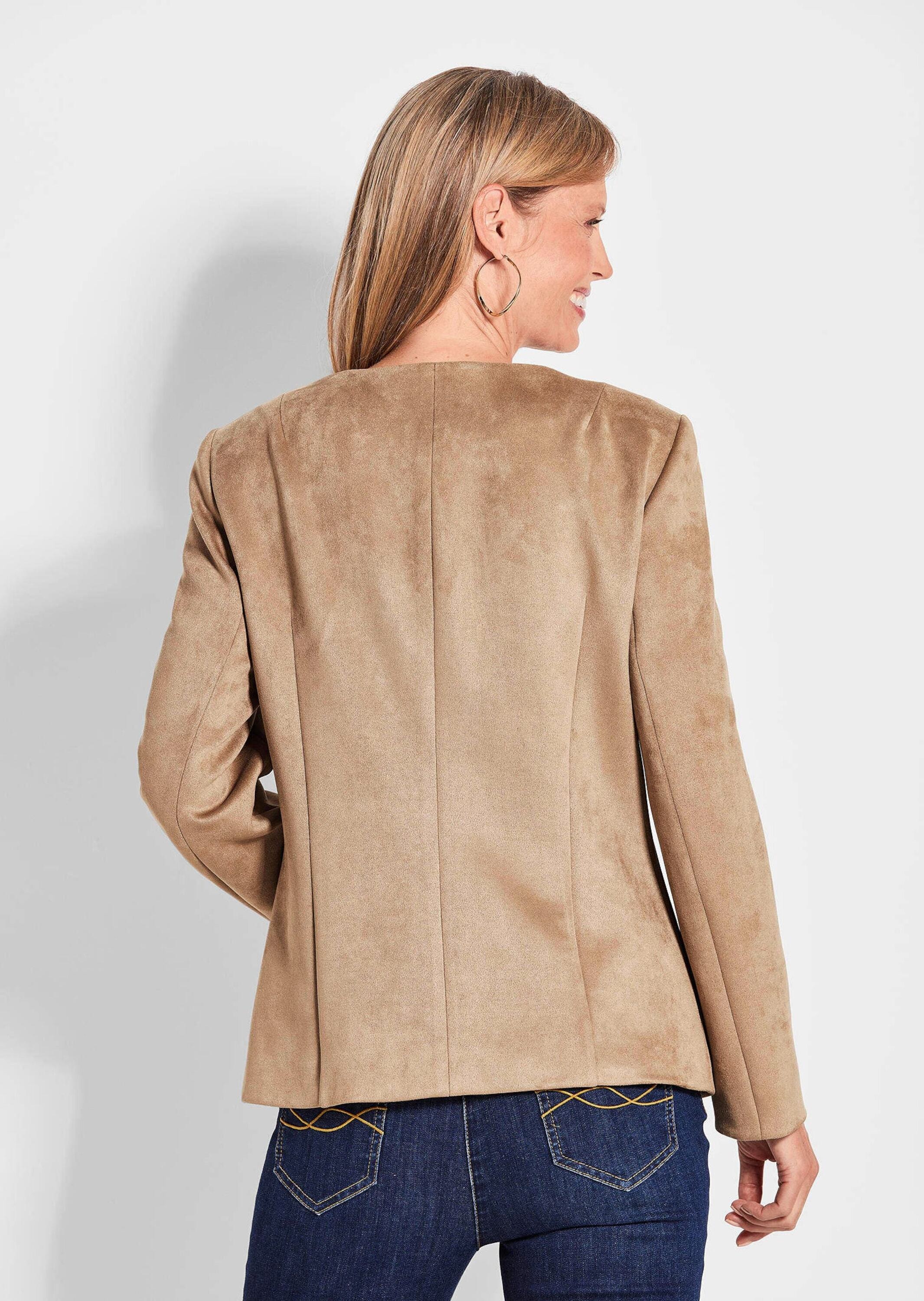 GOLDNER Kurzjacke »Ausdrucksstarke Lederimitatjacke mit supersoftem Griff«