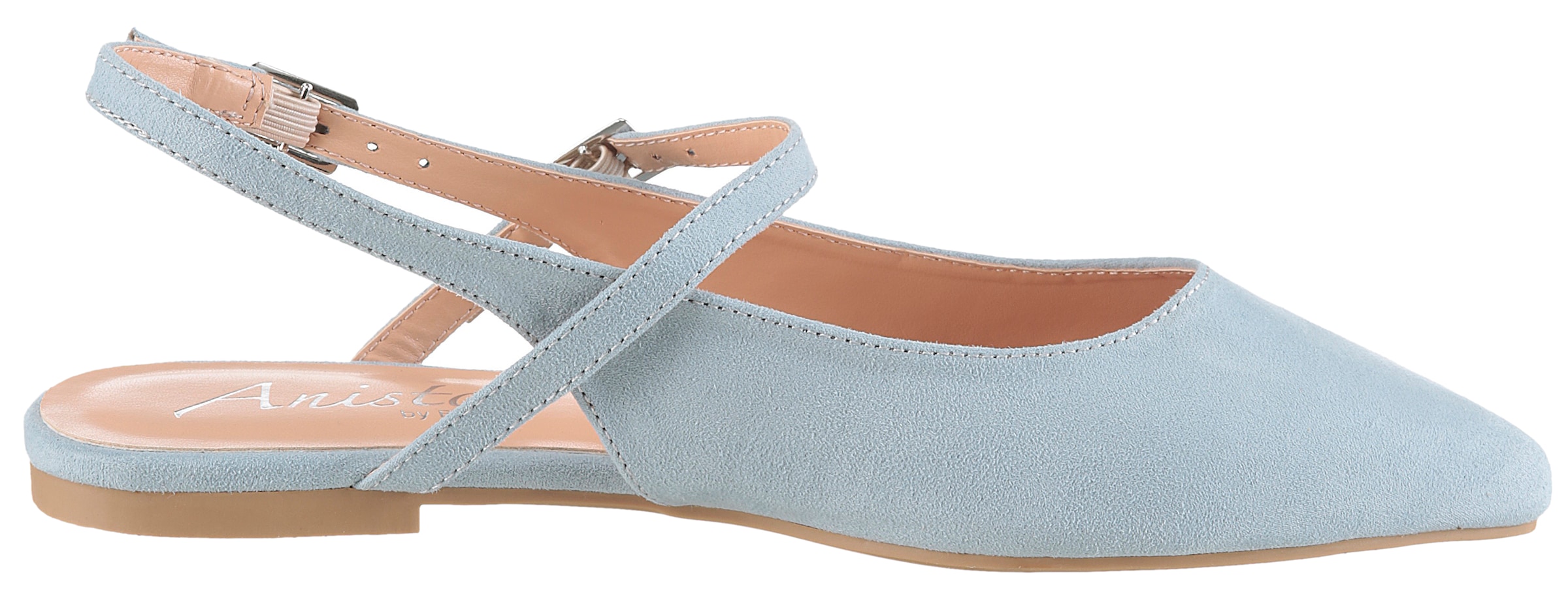 Aniston SHOES Slingpumps  Flat, Sommerschuh, Riemchensandale - schmale Form