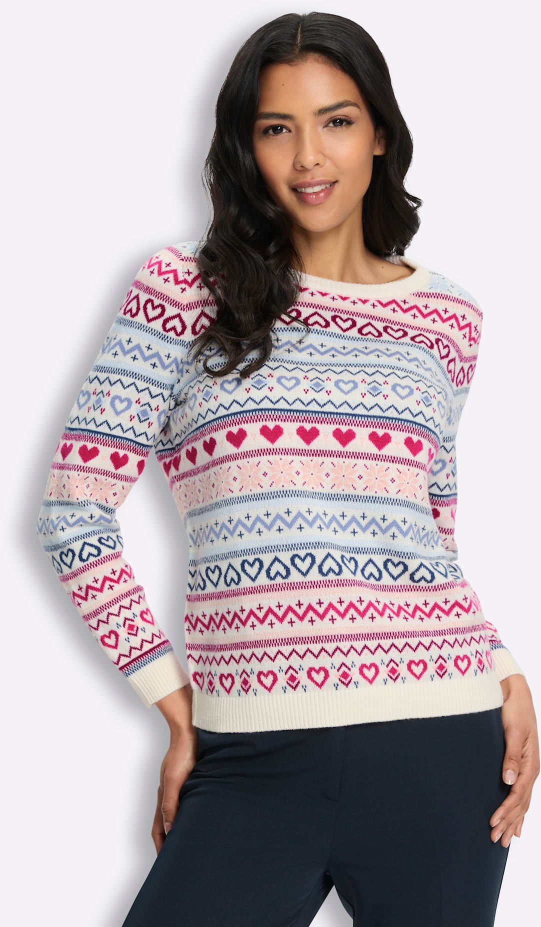 Classic Basics Jacquardpullover »Langarm-Pullover«