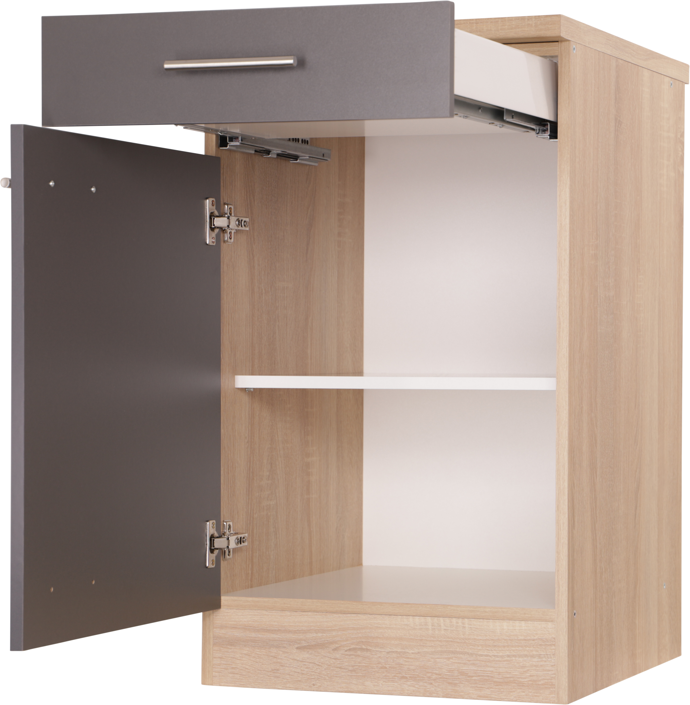 RESPEKTA Unterschrank »Merle« Breite 50 cm, Soft-Close, Griffe aus Metall, 85 cm Arbeitshöhe