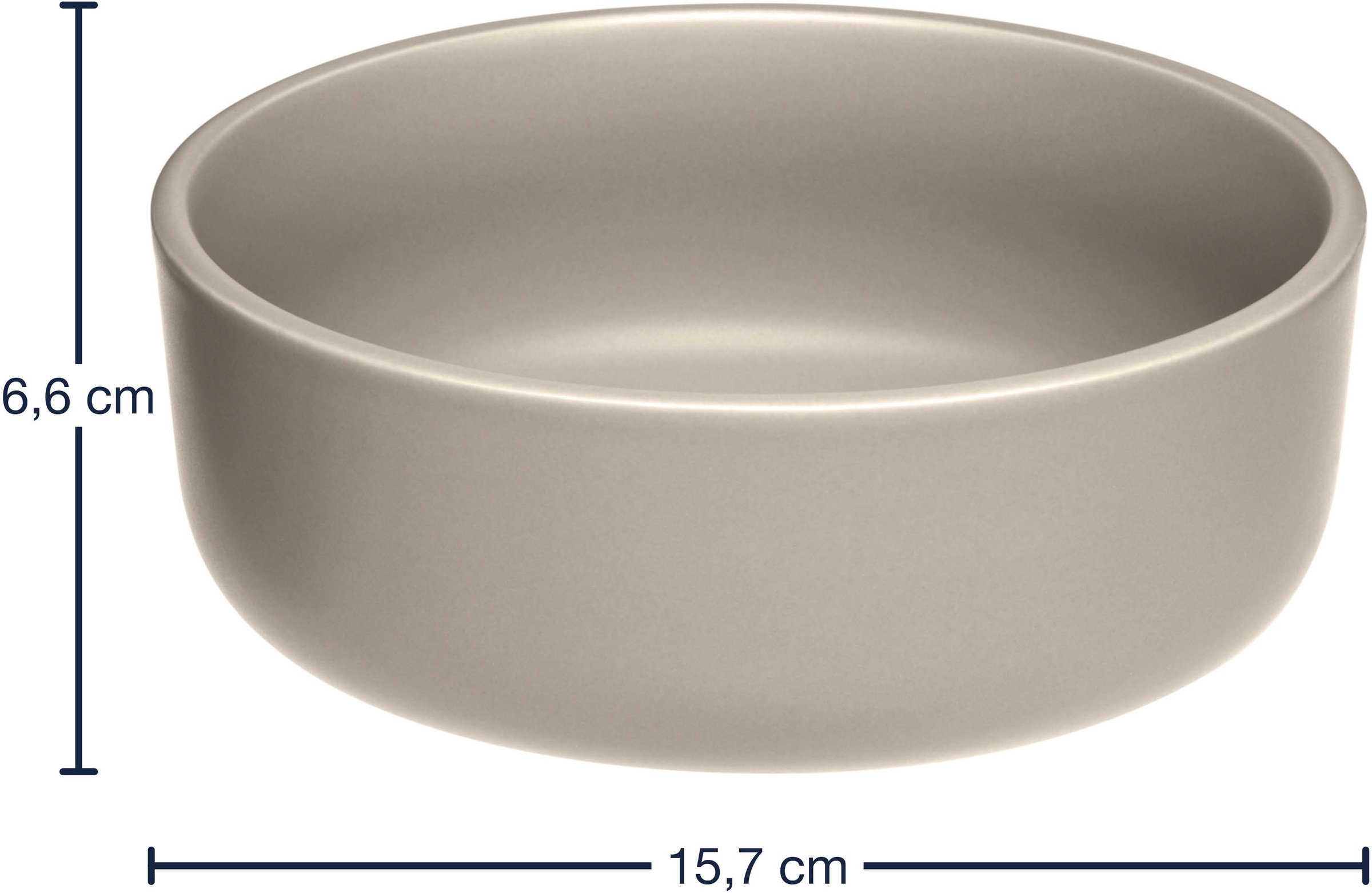 LEONARDO Schale »Keramikschale ROMA, ca. 16 cm, 6er-Set« 6 Stk. aus Keramik spülmaschinengeeignet