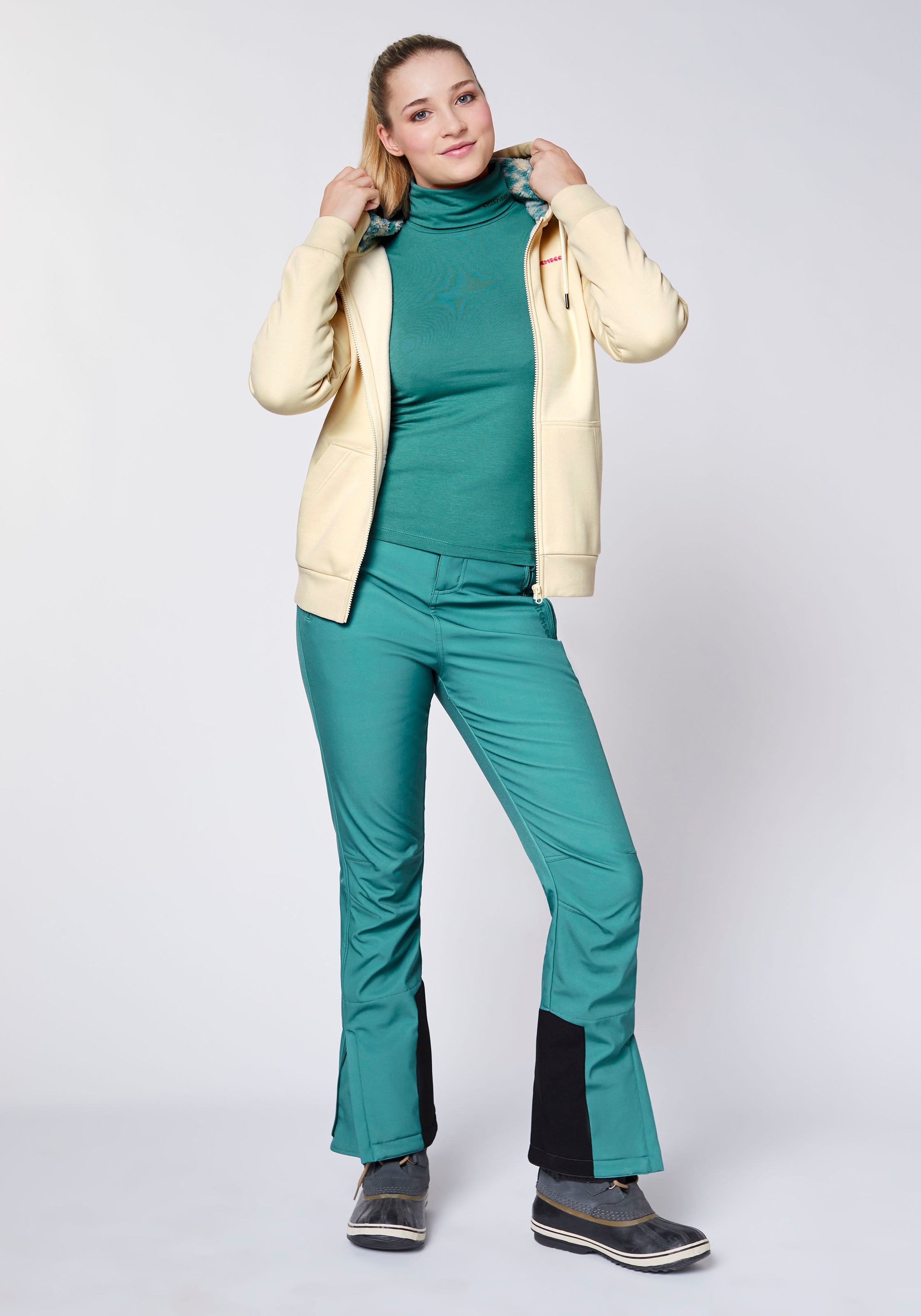 Chiemsee Kapuzensweatjacke - mit kuschelig gef&uuml;tterter Kapuze<br/>