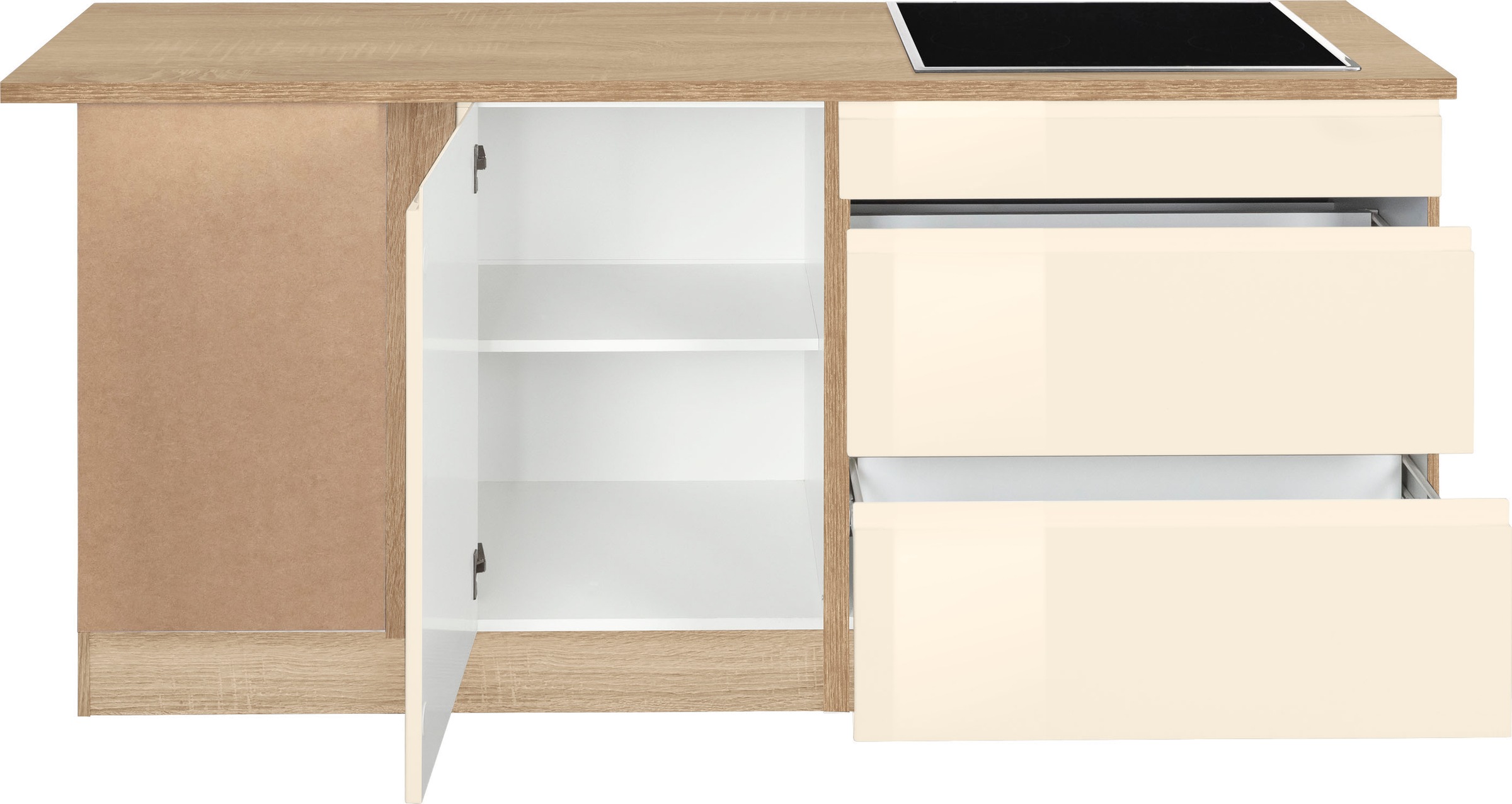 KOCHSTATION Winkelküche »KS-Virginia« Stellbreite 230/190 cm, mit E-Geräten