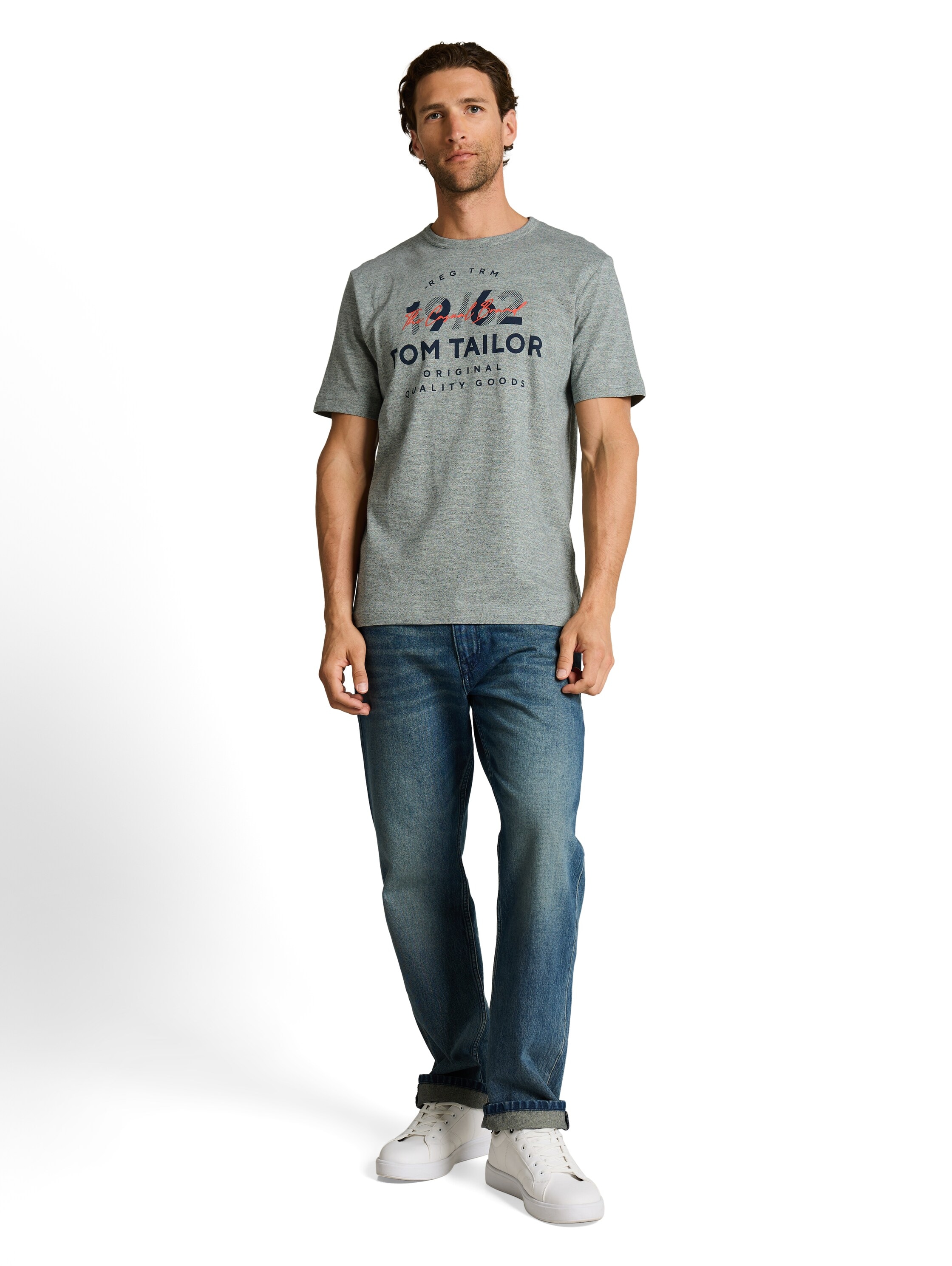 TOM TAILOR T-Shirt mit Logo Print