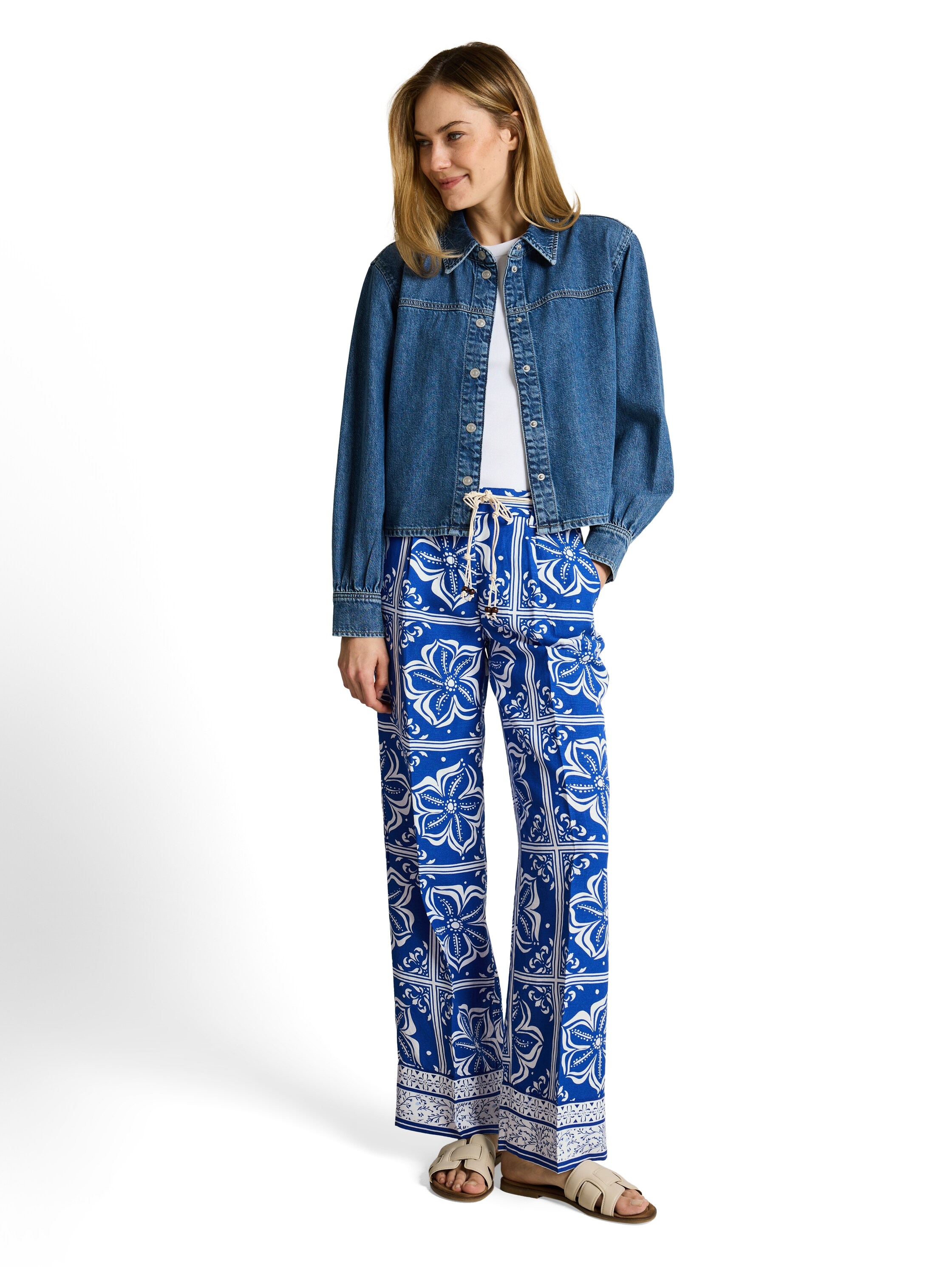 TOM TAILOR Stoffhose  mit All-Over Print