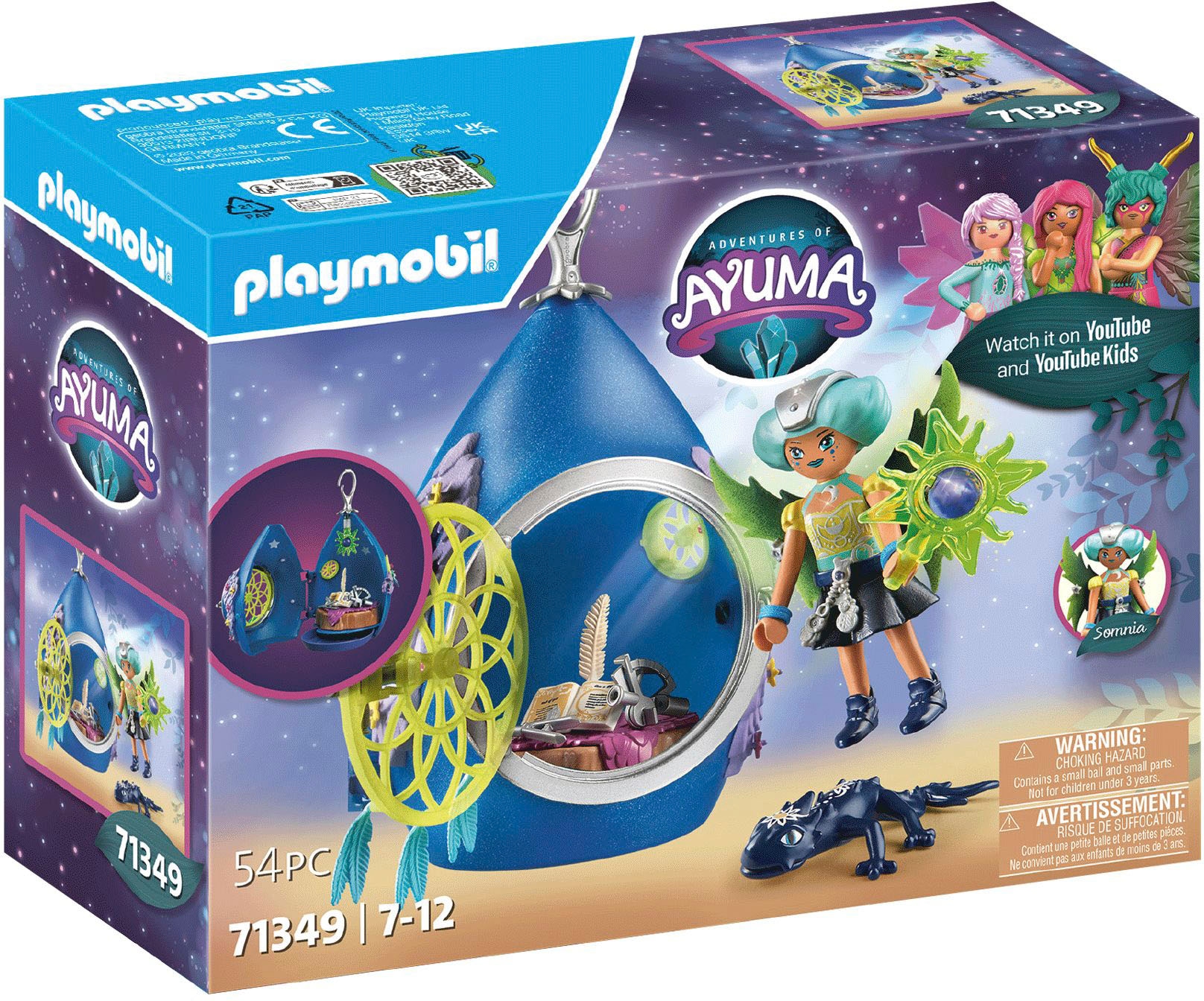 Playmobil® Konstruktions-Spielset »Moon Fairy Tropfenhäuschen (71349), Adventures of Ayuma«, (54 St.), Made in Germany