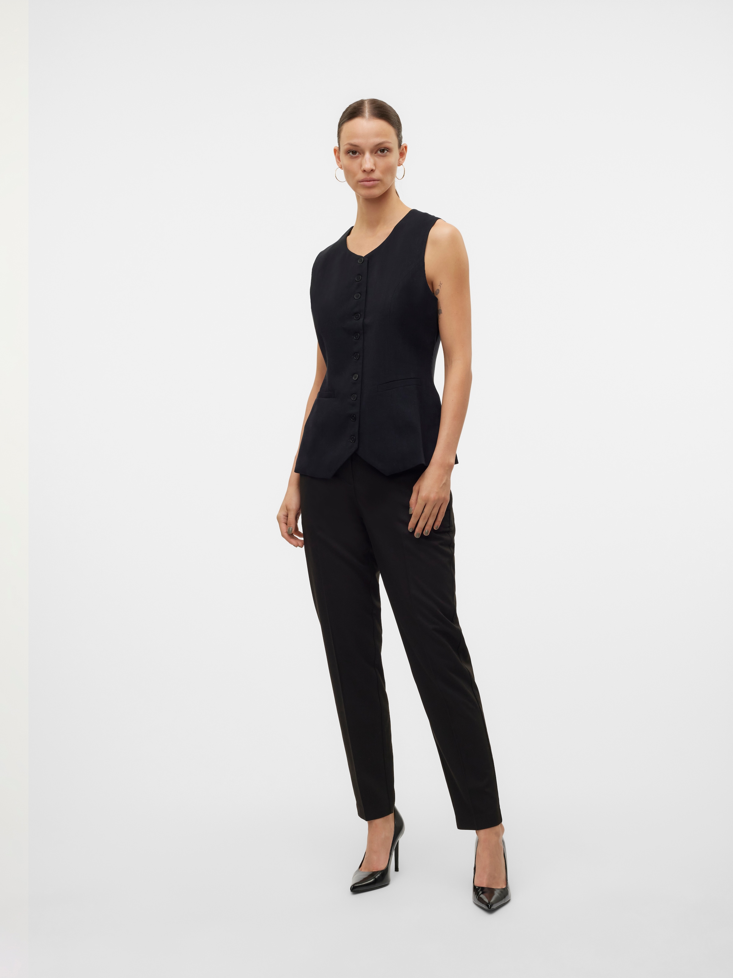 Vero Moda Anzughose »VMNILA MW TAPERED PANT NOOS«
