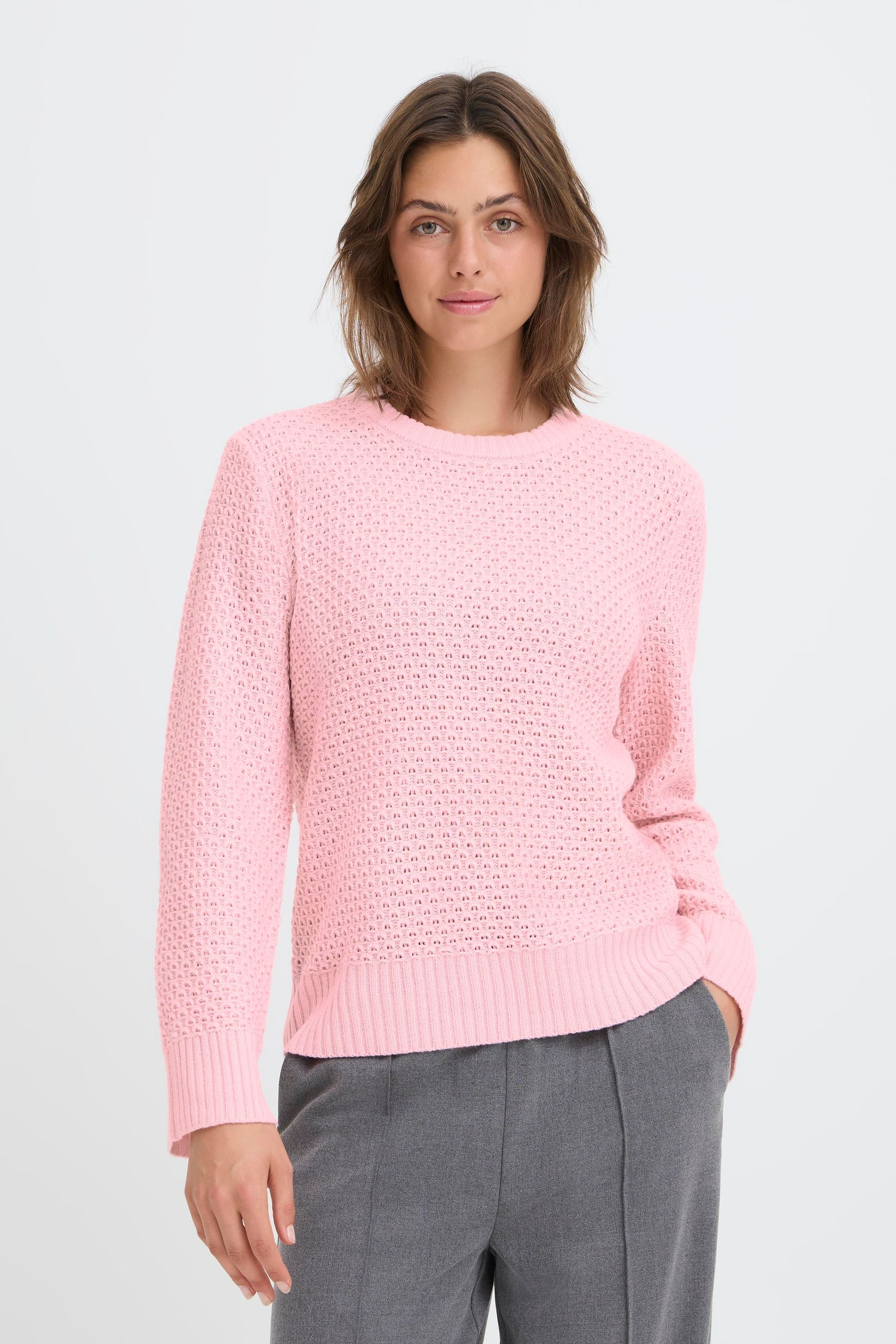 OXMO Strickfleece-Pullover »Strickpullover OXBMMNELLY JUMPER«