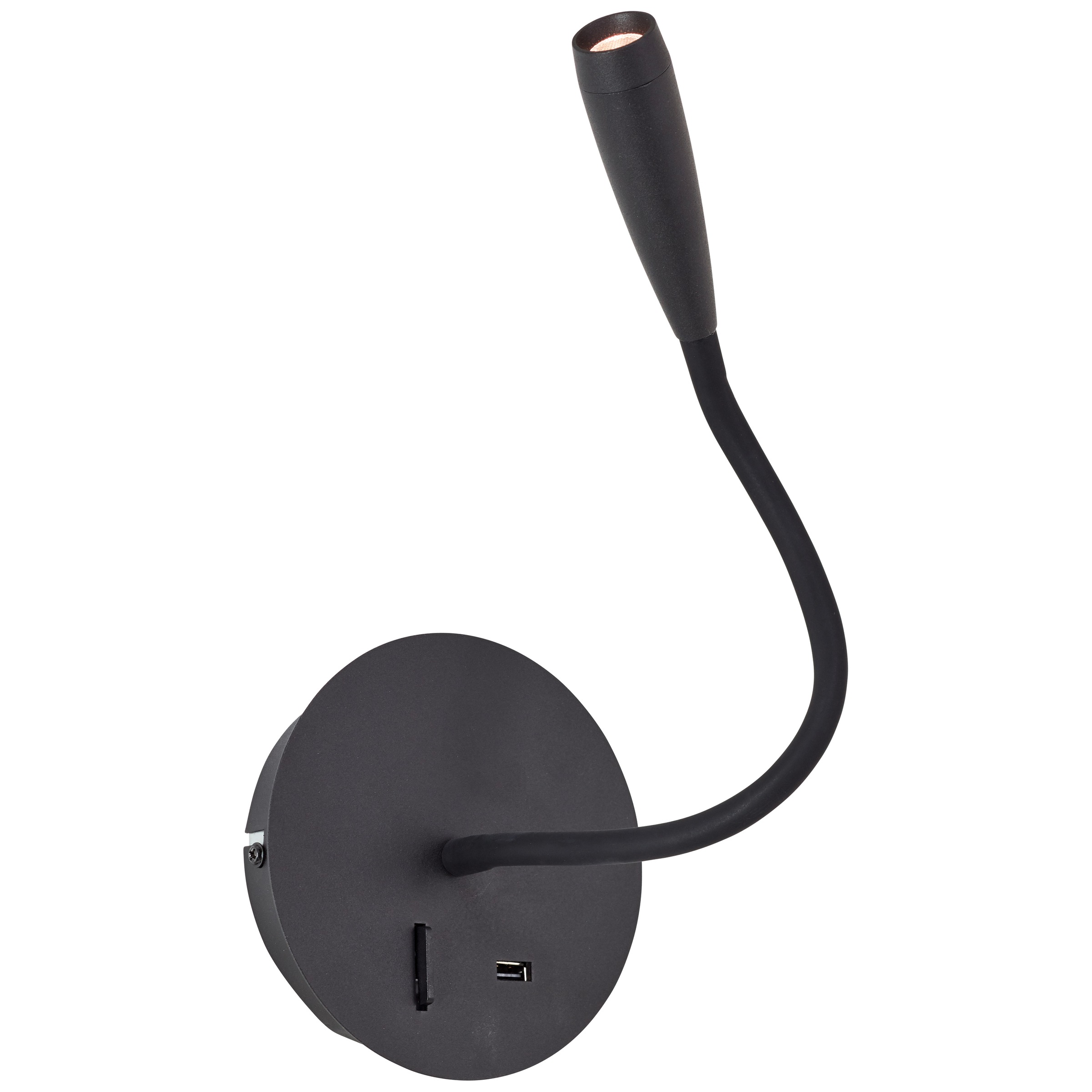 Brilliant LED Wandstrahler »Jutta«, USB-Anschluss, flexibler Lesearm, 170 lm, 3000 K