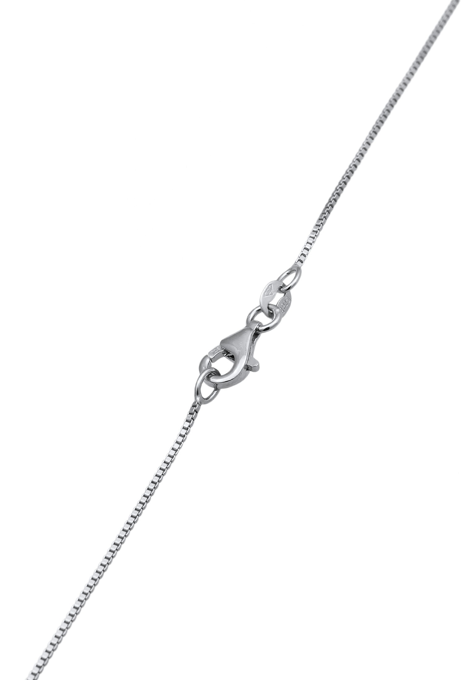 Elli Kette mit Anhänger »Halskette Plättchen Anhänger Matt 925 Sterling Silber«