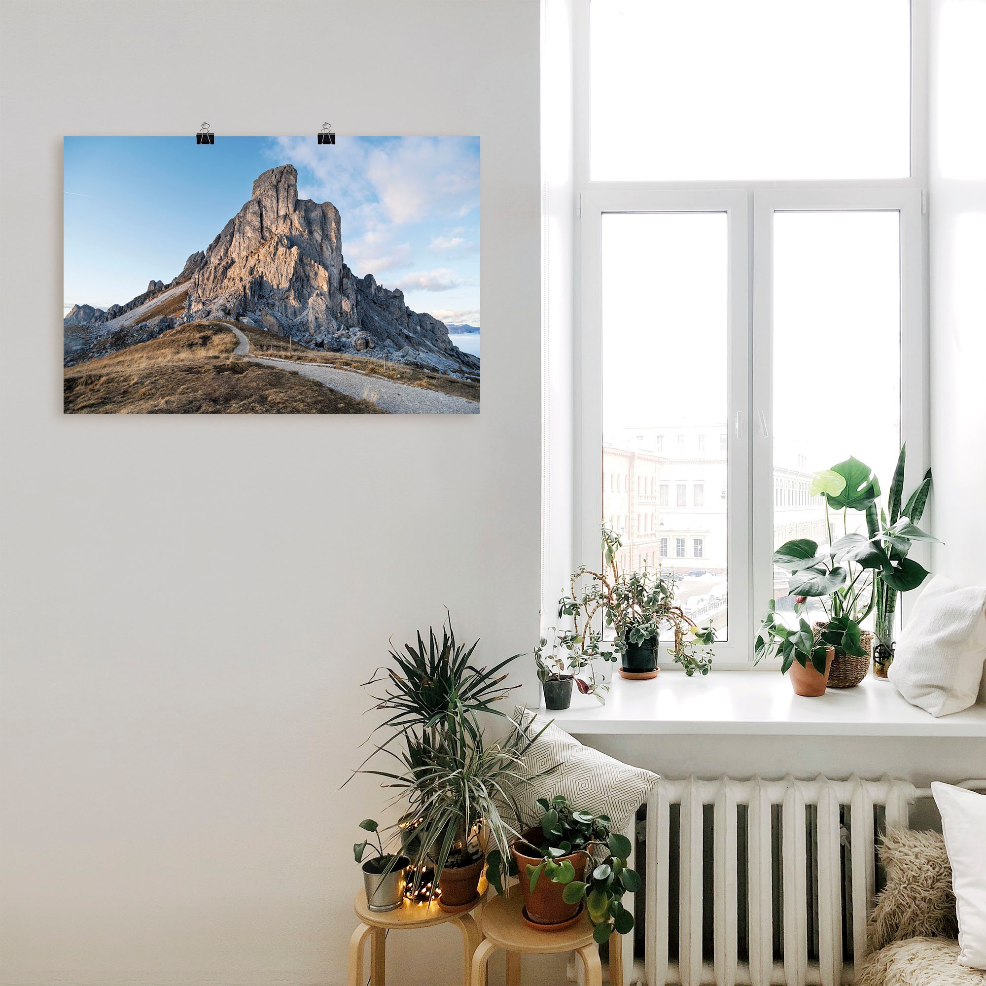 Artland Poster »Passo Giau in den Dolomiten«, Berge & Alpenbilder, (1 St.), als Alubild, Leinwandbild, Wandaufkleber oder Poster in versch. Größen