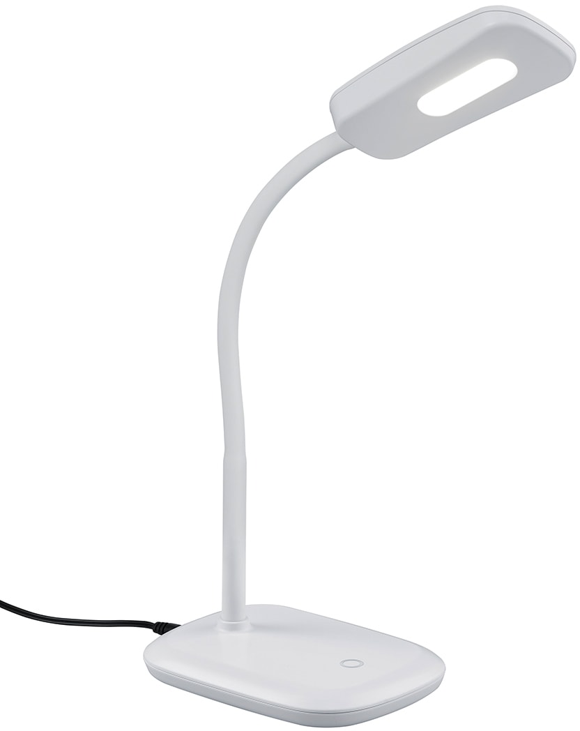 TRIO Leuchten bei verstellbarer OTTO kaufen weiß, Schreibtischlampe, Dimmer, LED 1 Flexarm flammig-flammig, »Boa«, Tischleuchte Touch warmweiß,