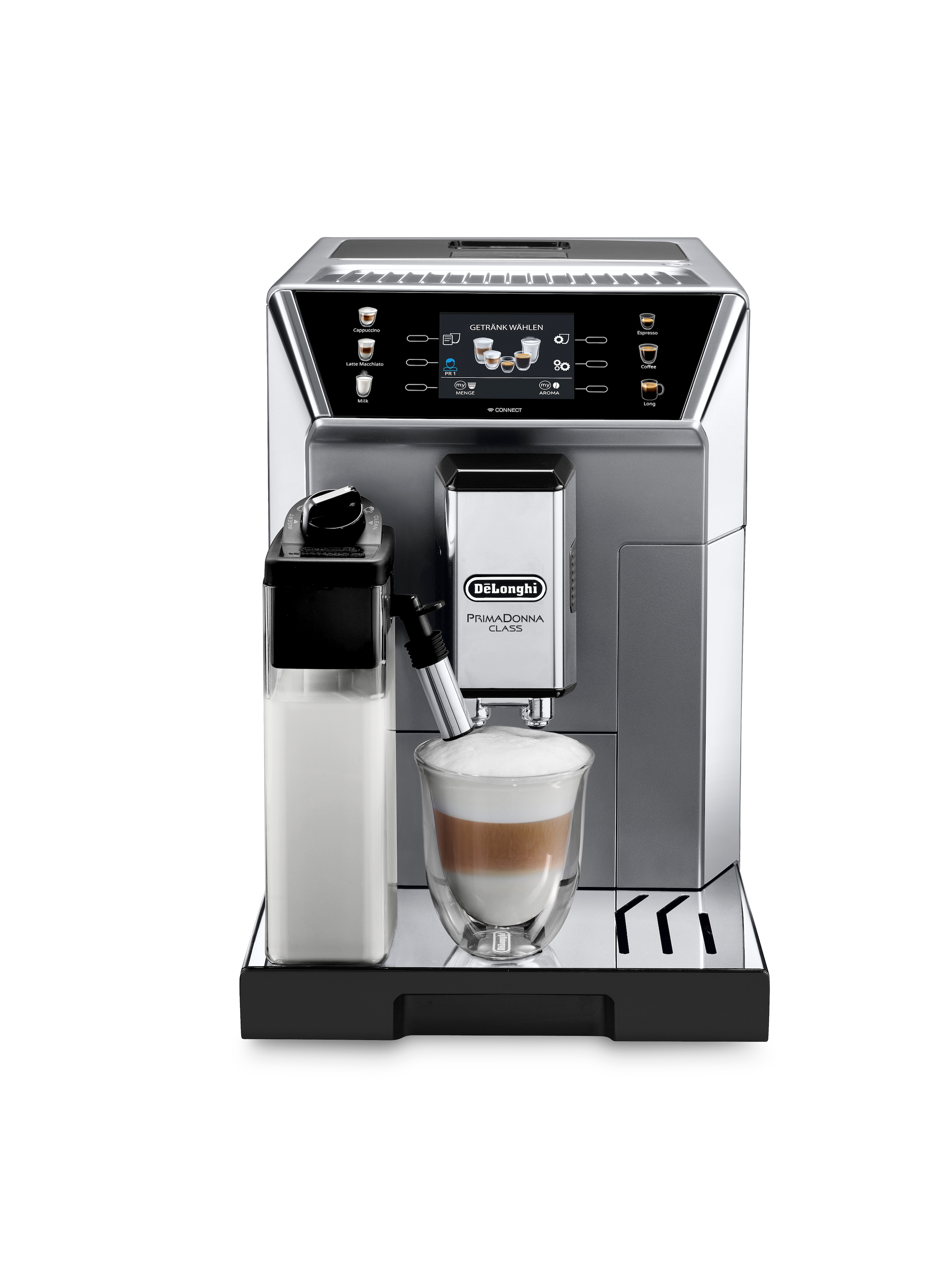 De'Longhi Kaffeevollautomat »PrimaDonna Class ECAM550.65.SB - Perfekter Milchschaum, Edelstahl«, 13 Rezepte, 5 Kaffeestärken & individuelle "Mein Kaffee" Funktion