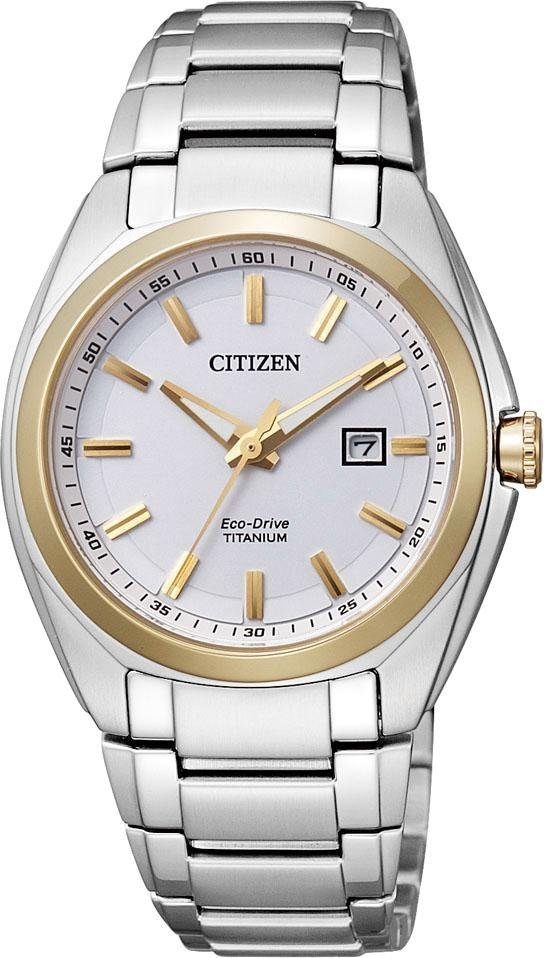 Citizen Titanuhr »Super Titanium, EW2214-52A«, Armbanduhr, Damenuhr, Solar