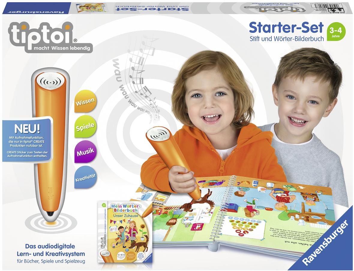 Ravensburger Spiel »tipoi® Starter-Set »Mein Wörter-Bilderbuch: Unser Zuhause««, mit CREATE Stift; Made in Europe, FSC® - schützt Wald - weltweit