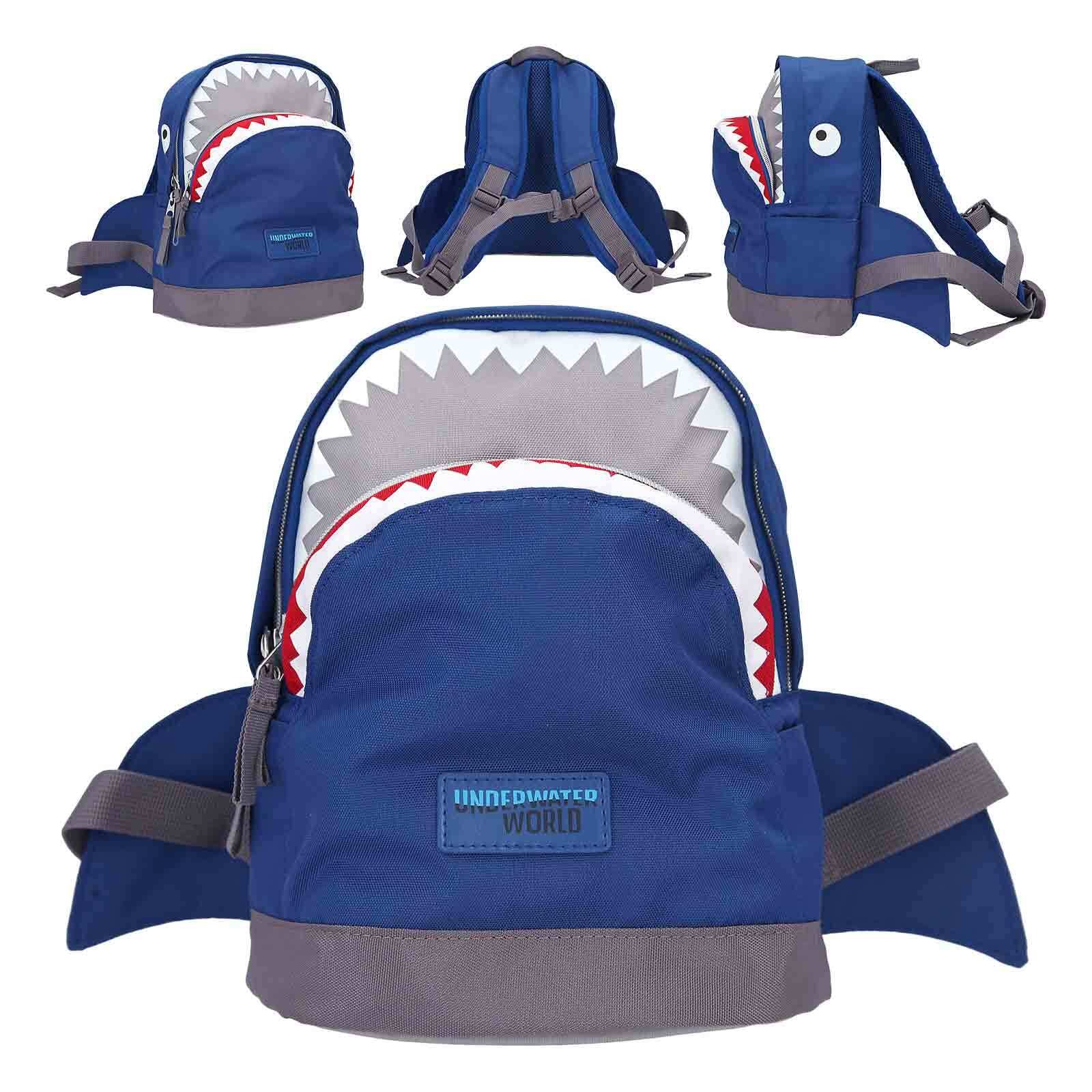 Depesche Rucksack »Rucksack Hai Underwater Dino World 27 x 22 cm dunkelblau«